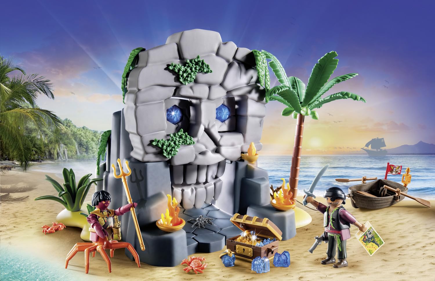 Foto 4 pulgar | Set De Juego Playmobil Pirates Skull Island Con 73 Piezas - Venta Internacional.