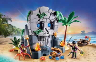 Foto 3 | Set De Juego Playmobil Pirates Skull Island Con 73 Piezas - Venta Internacional.