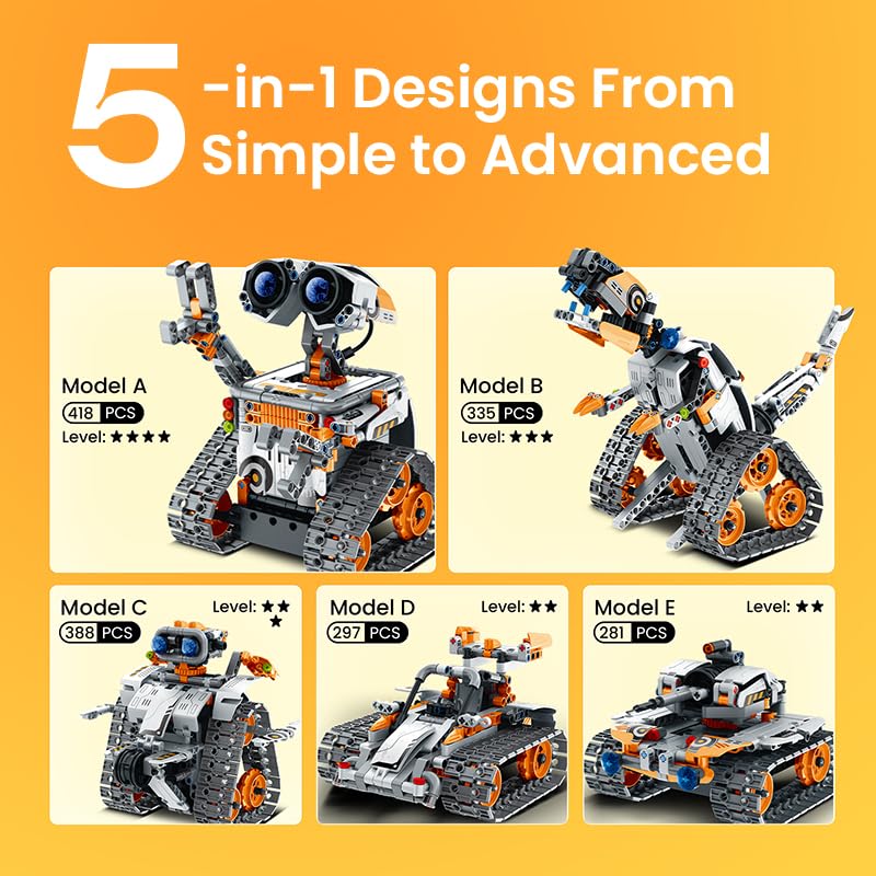 Foto 7 pulgar | Kit De Construcción De Robots Sillbird Con Mando A Distancia Para Niños De 8 A 12 Años - Venta Internacional.