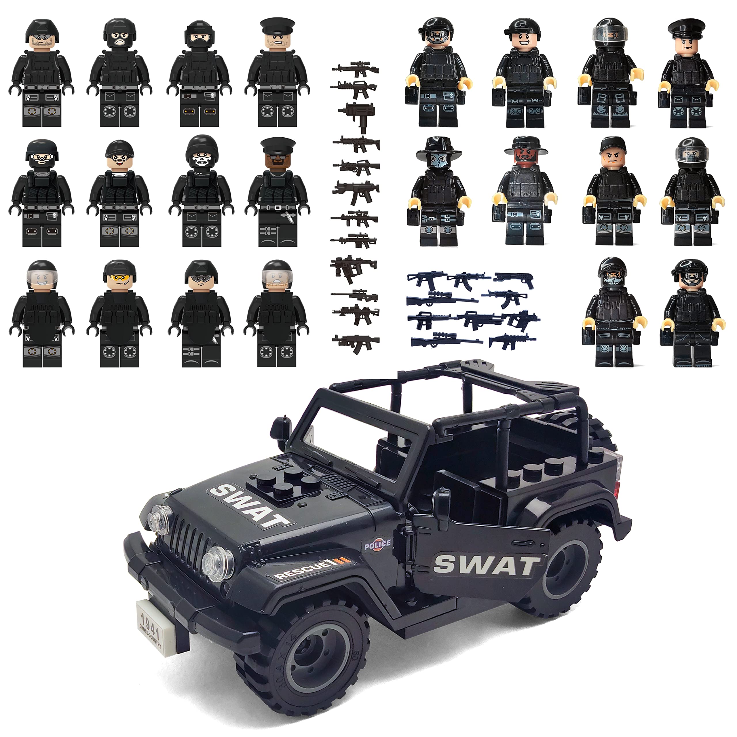 Foto 2 pulgar | Set De Bloques De Construcción Toysvill Swat Military Police Con Suv, 22 Unidades - Venta Internacional.