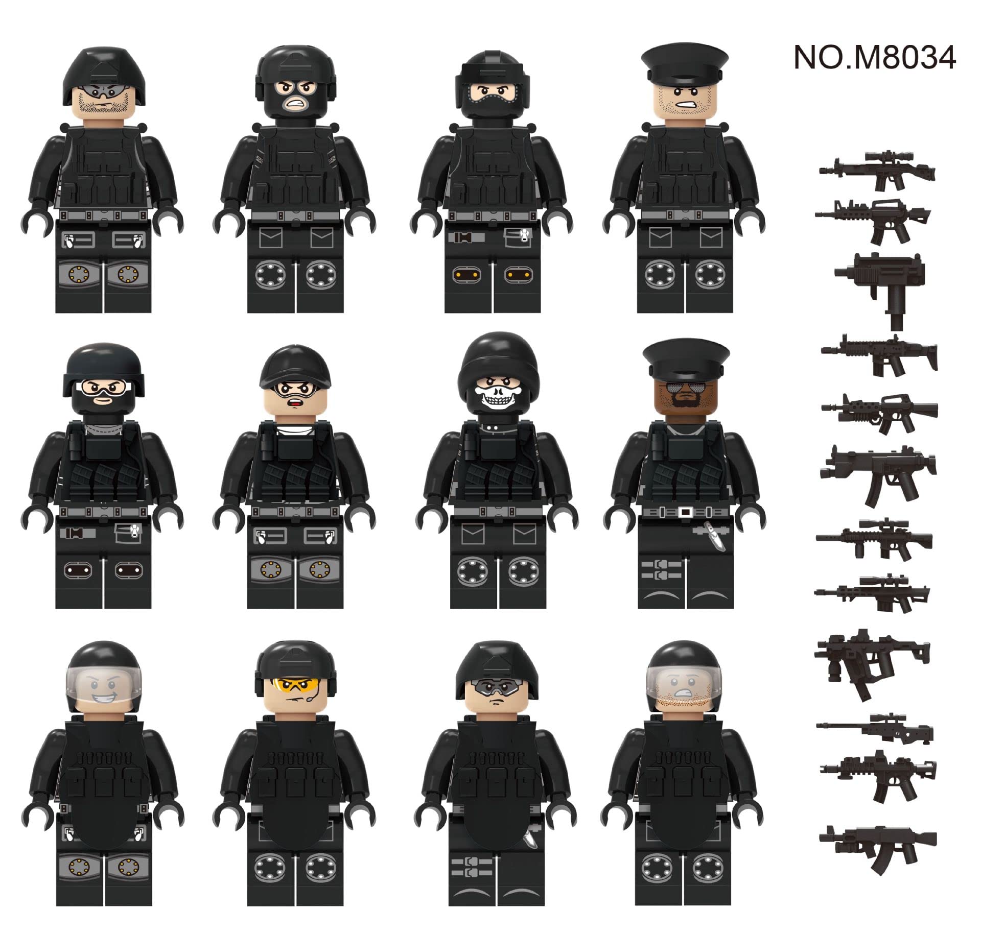 Foto 5 pulgar | Set De Bloques De Construcción Toysvill Swat Military Police Con Suv, 22 Unidades - Venta Internacional.
