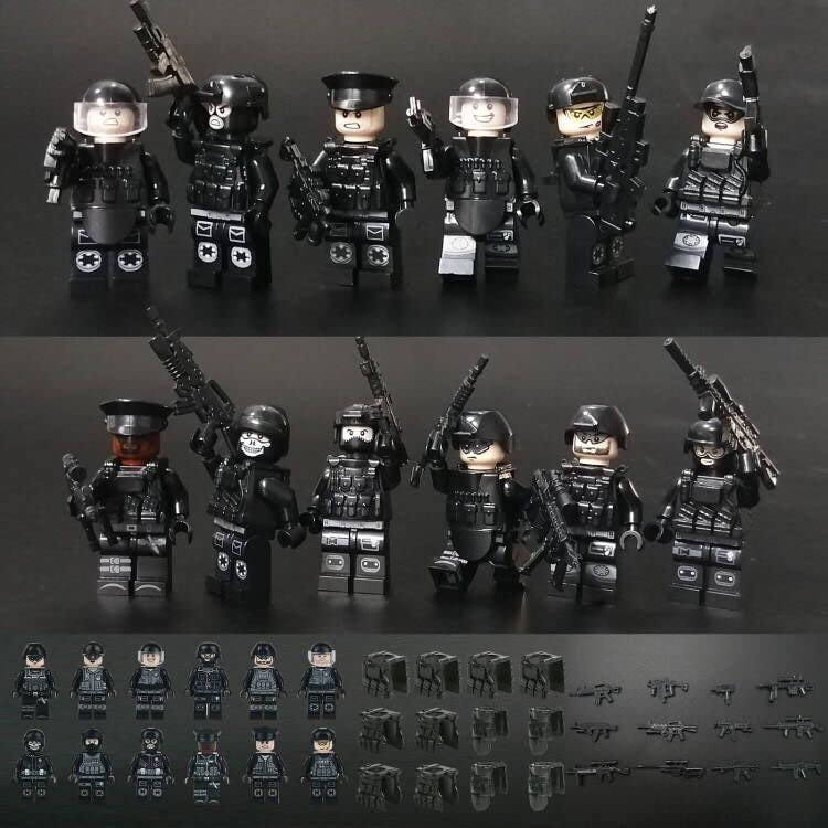 Foto 7 pulgar | Set De Bloques De Construcción Toysvill Swat Military Police Con Suv, 22 Unidades - Venta Internacional.