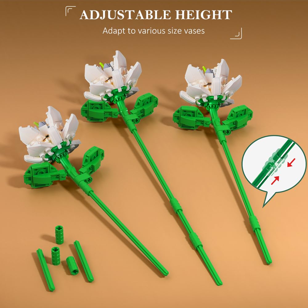 Foto 5 pulgar | Set De Construcción Hogokids Con Ramo De Flores Con 1413 Piezas Para Más De 8 Años - Venta Internacional.