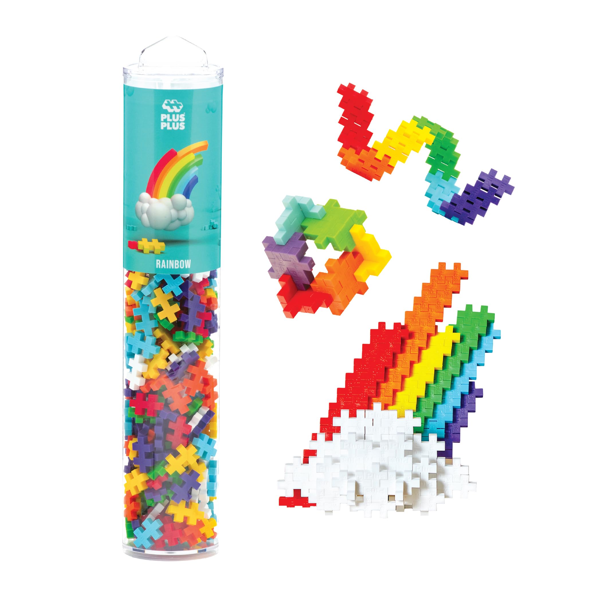 Foto 1 | Building Blocks Plus Plus 240 Piezas Rainbow Mix Para Niños De 5 A 12 Años - Venta Internacional.