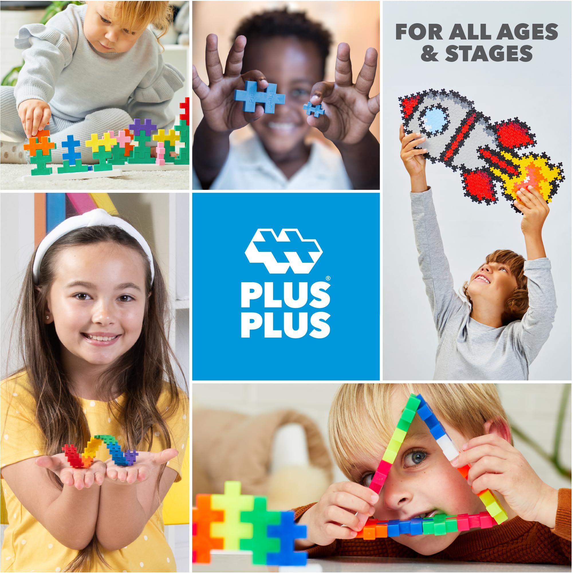 Foto 7 pulgar | Building Blocks Plus Plus 240 Piezas Rainbow Mix Para Niños De 5 A 12 Años - Venta Internacional.