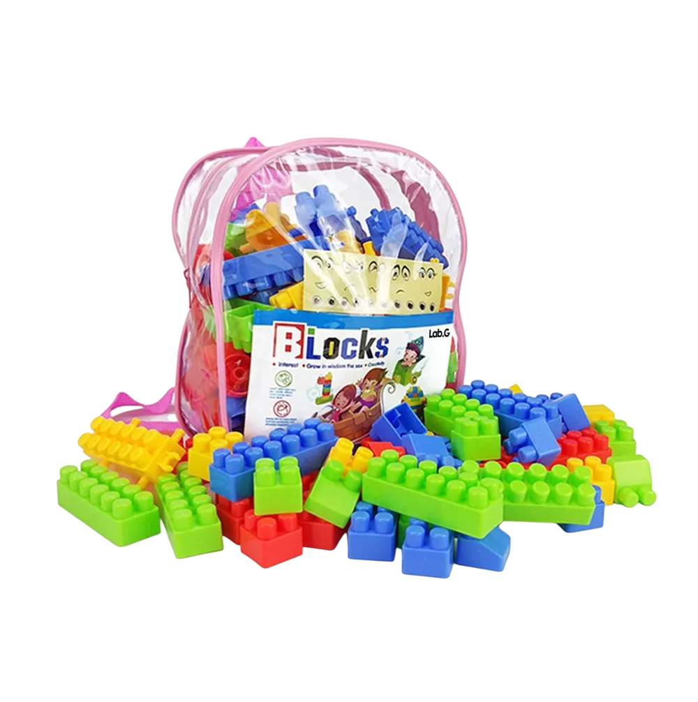 Bloques Juguetes De Construcción Lab.g 130 Piezas, Varios Colores