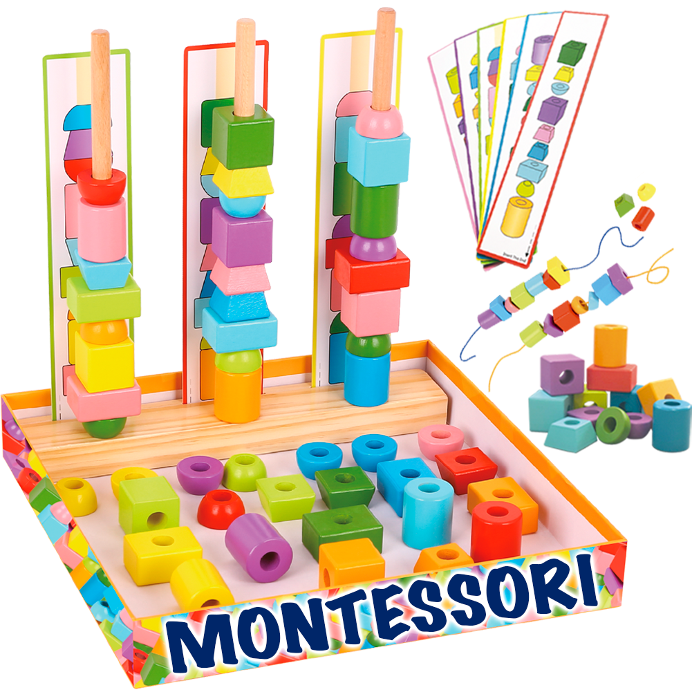 Foto 2 pulgar | Juguete Didáctico Montessori Para Niños Bloques Para Apilar Mágicamente