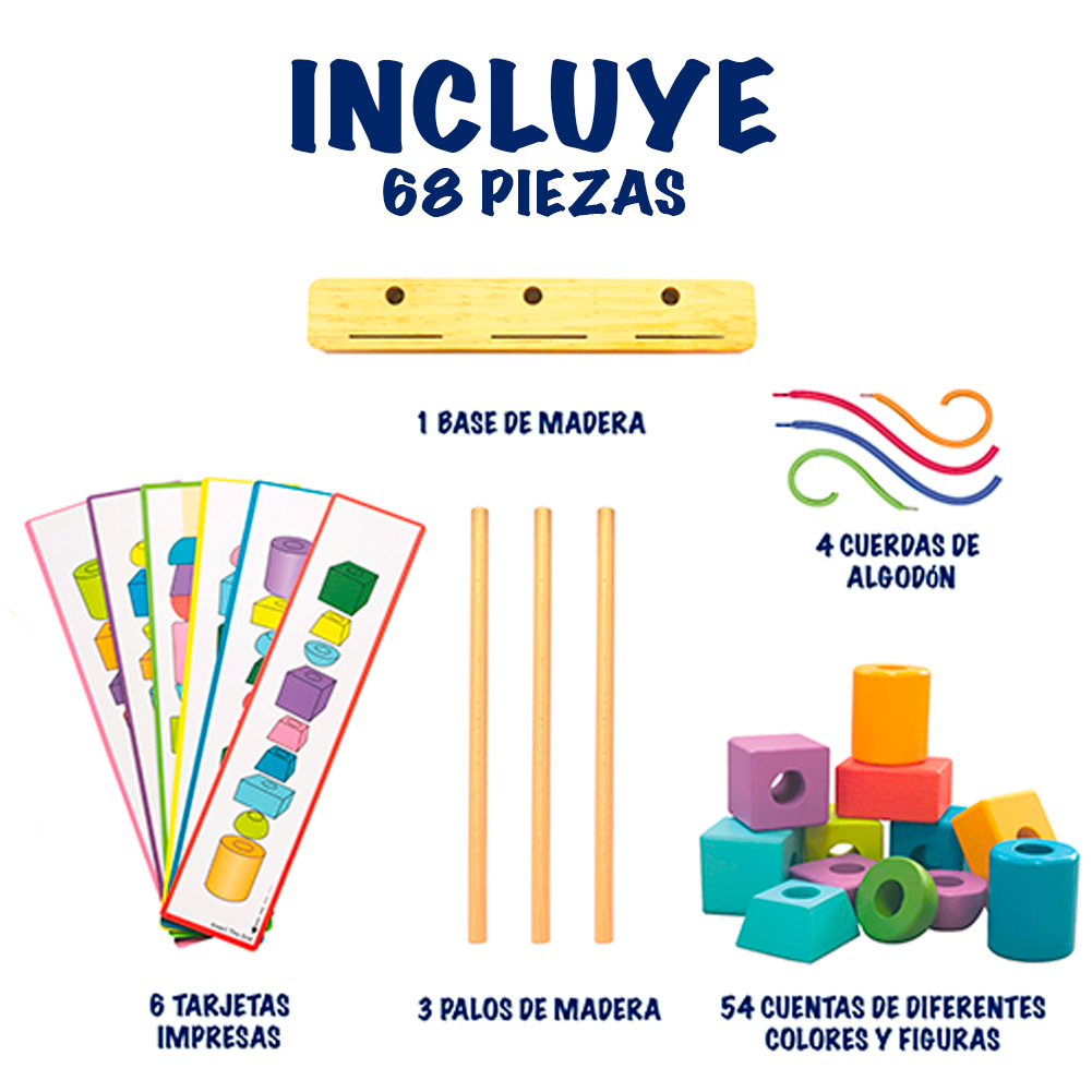 Foto 3 pulgar | Juguete Didáctico Montessori Para Niños Bloques Para Apilar Mágicamente