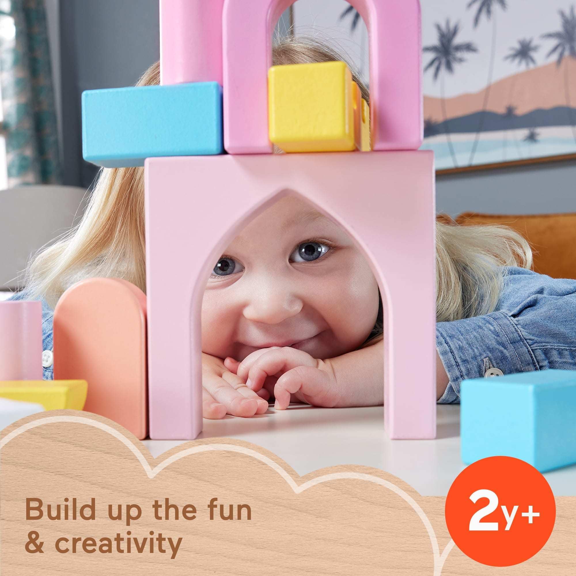 Foto 3 pulgar | Juego De Bloques Toy Castle Wood De Fisher-price, 28 Piezas Para Niños De 2 Años O Más - Venta Internacional.
