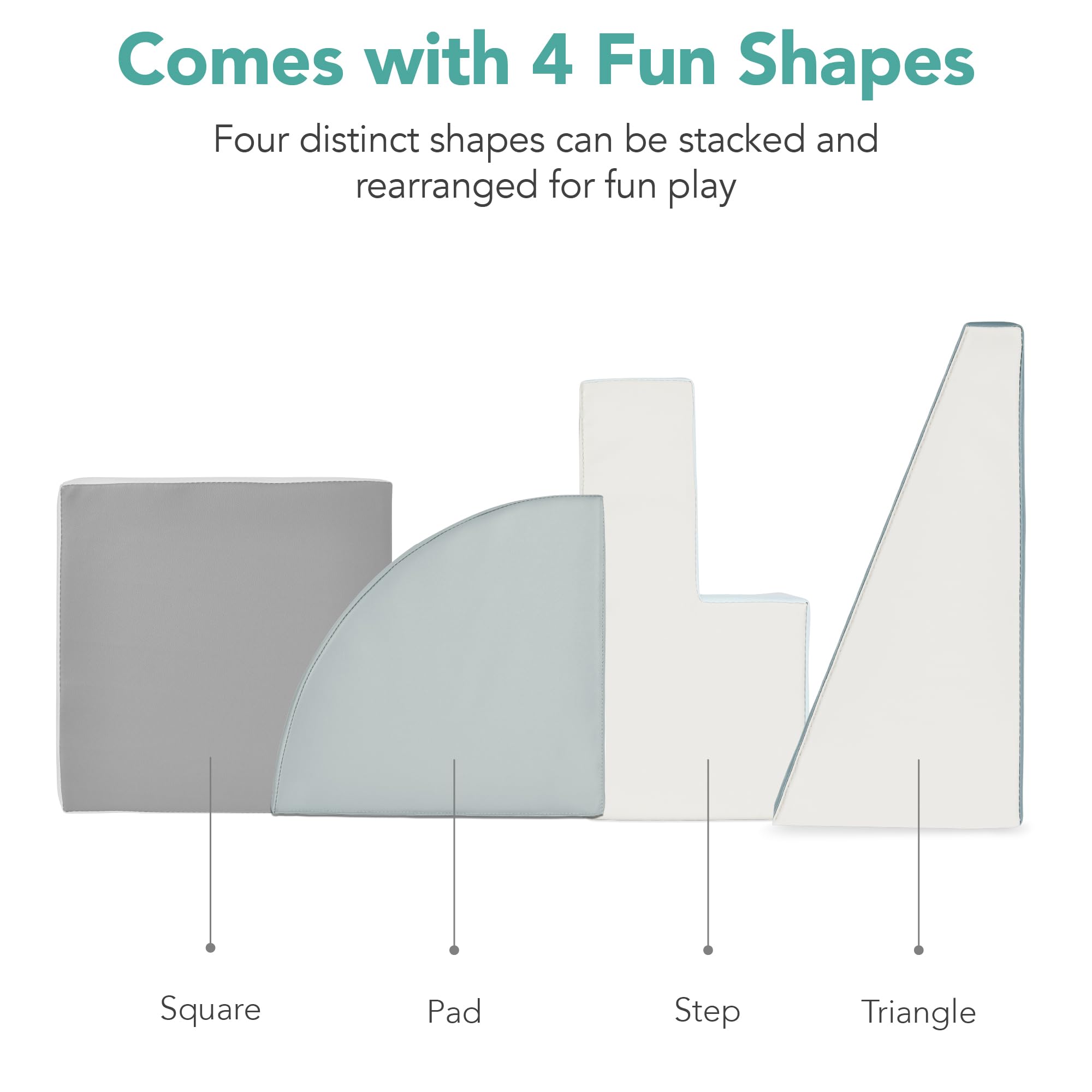 Foto 6 | Estructuras De Actividades Y Juegos Con Bloques De Espuma Blanda Para Niños Climb & Crawl - Venta Internacional.