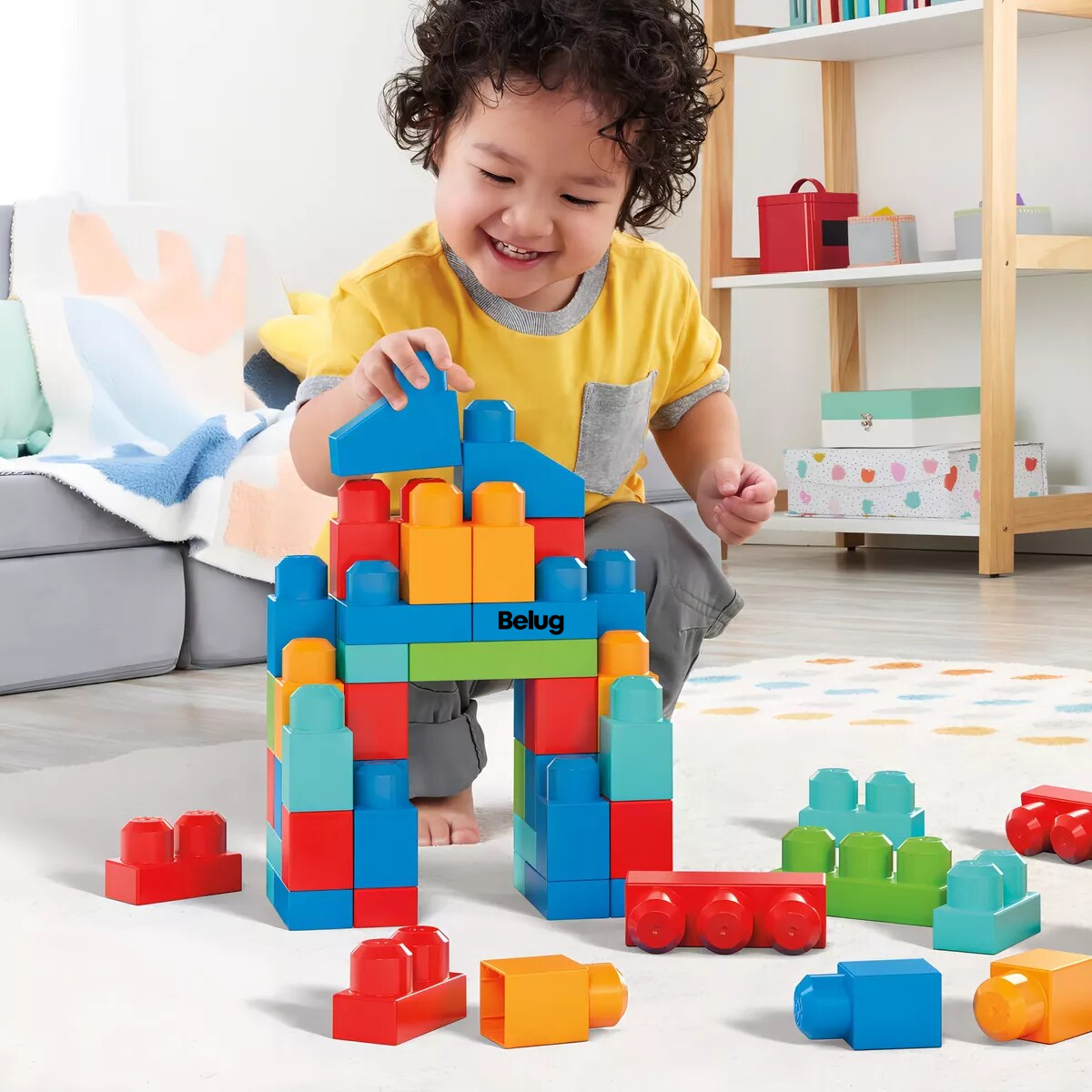Foto 3 pulgar | Set De Construcción Mega Bloks De Montar 100 Piezas Colores Belug