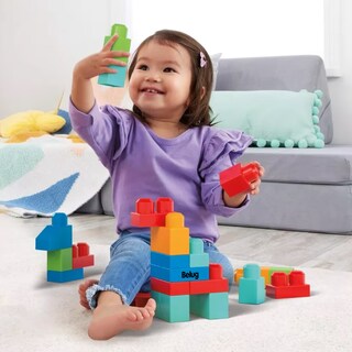 Foto 3 | Set De Construcción Mega Bloks De Montar 100 Piezas Colores Belug