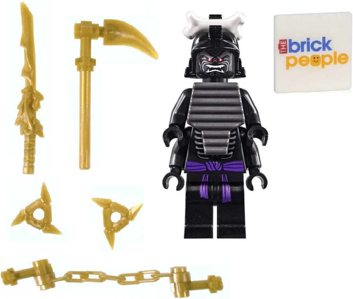 Minifigura Lego Ninjago Lord Garmadon Con 4 Brazos Y Armas Doradas - Venta Internacional.