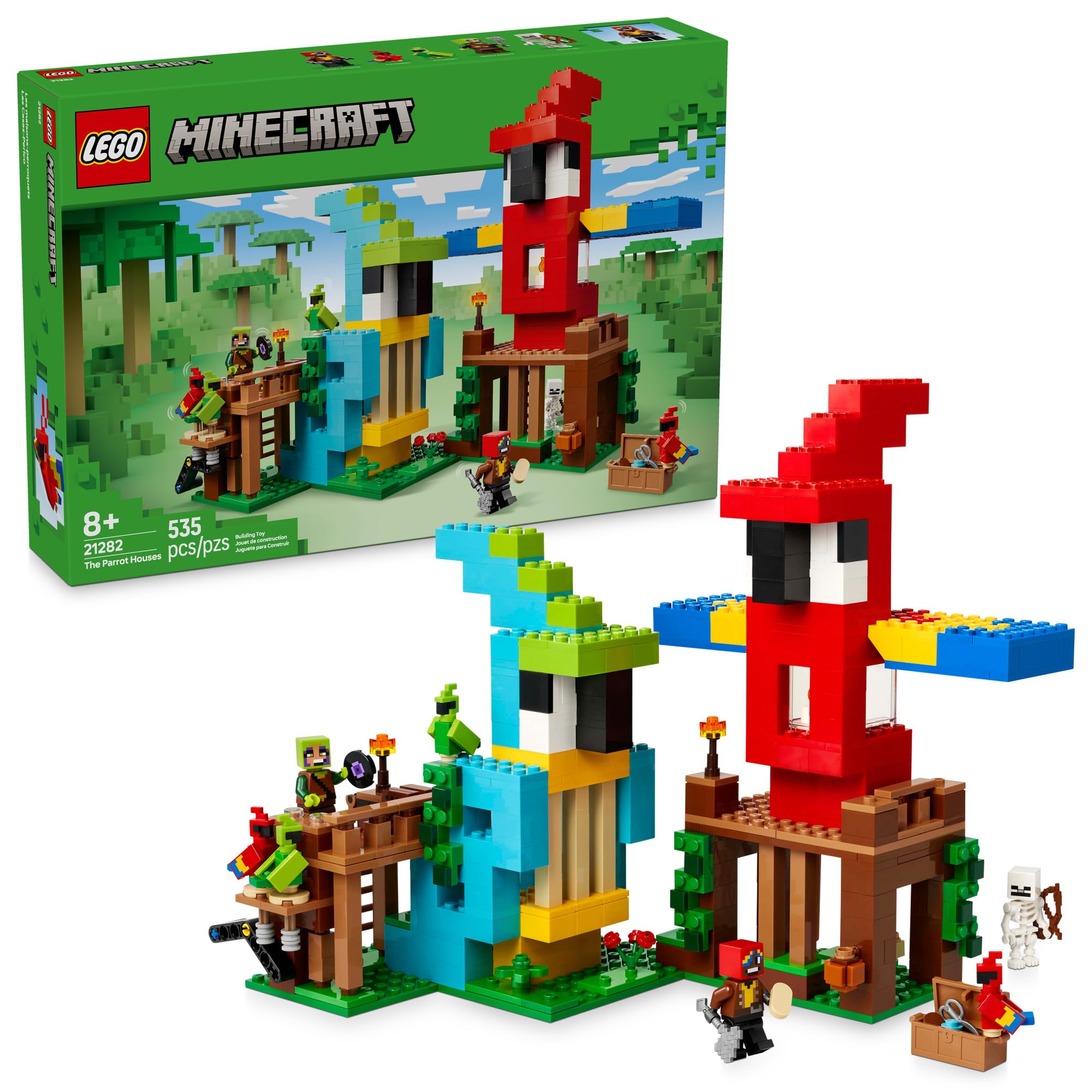 Juguete De Construcción Lego Minecraft The Parrot Houses 21282 8+ Años - Venta Internacional.