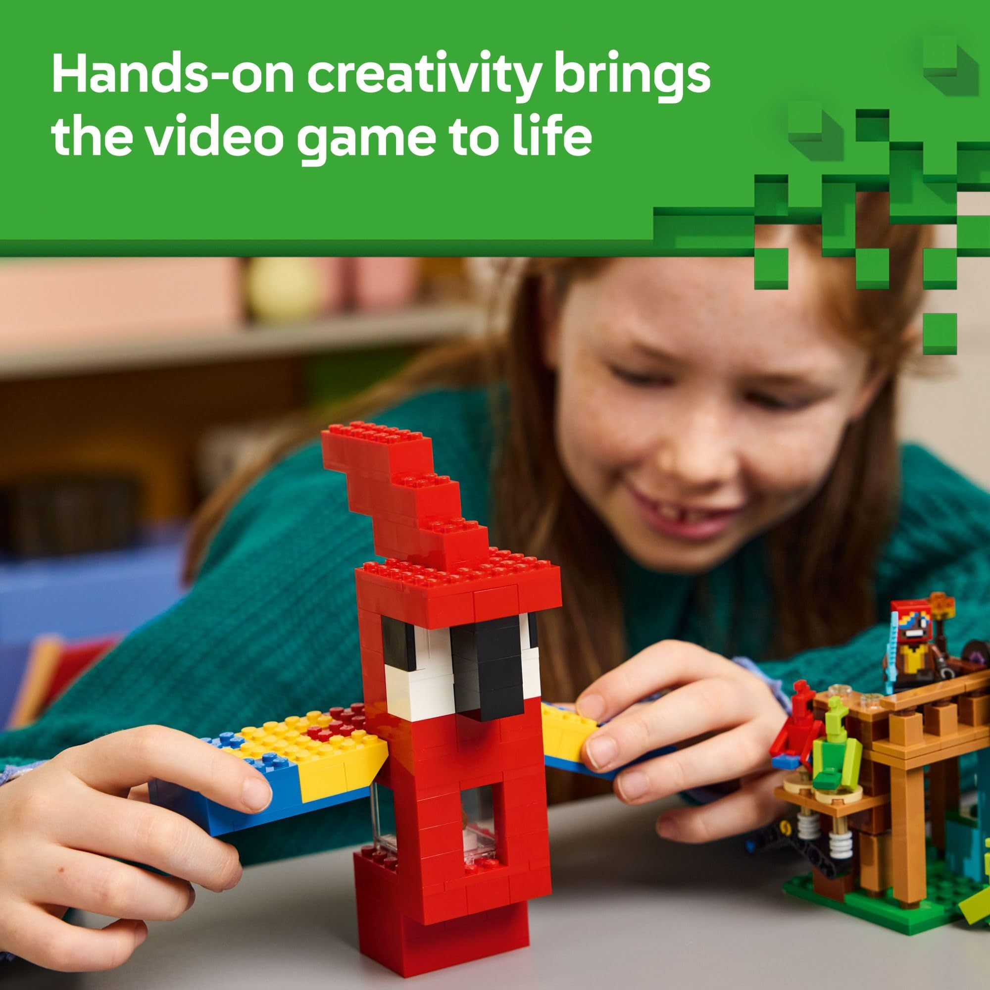 Foto 5 | Juguete De Construcción Lego Minecraft The Parrot Houses 21282 8+ Años - Venta Internacional.