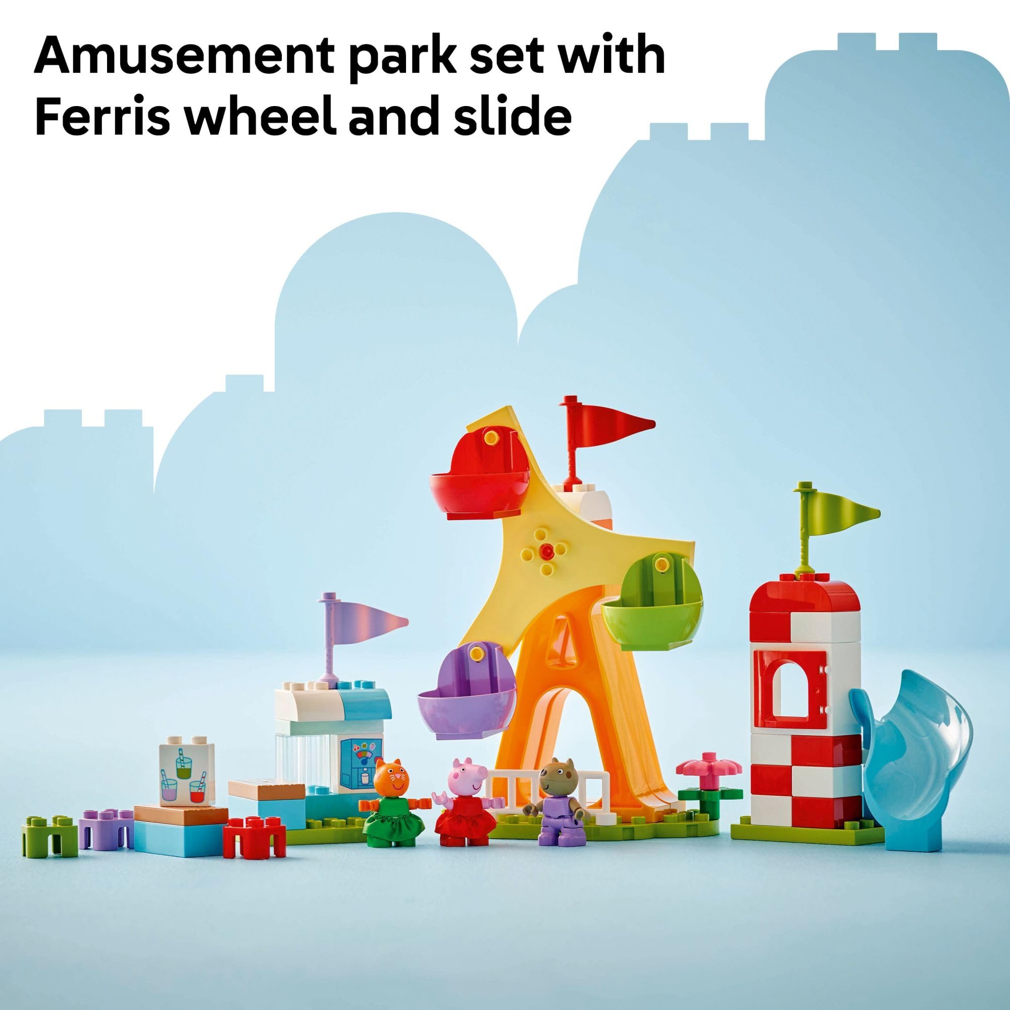 Foto 5 pulgar | Parque De Atracciones Lego Duplo De Peppa Pig De Juguete Con 3 Figuras De Más De 2 Años - Venta Internacional.