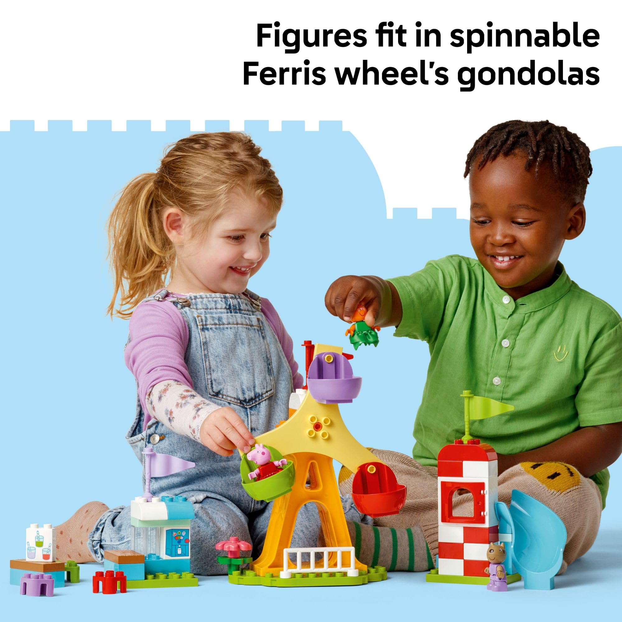 Foto 6 pulgar | Parque De Atracciones Lego Duplo De Peppa Pig De Juguete Con 3 Figuras De Más De 2 Años - Venta Internacional.