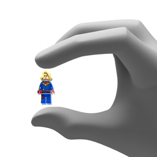 Foto 5 | Minifigura Lego Super Heroes Captain Marvel Con Pelo Amarillo - Venta Internacional.