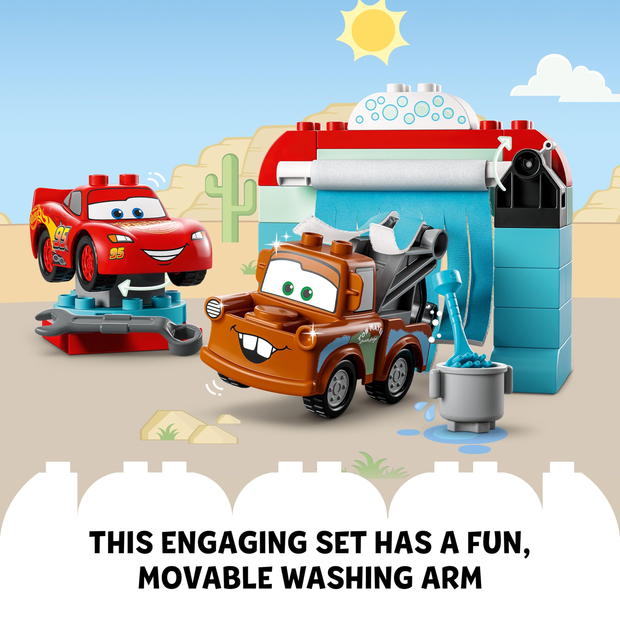 Foto 4 pulgar | Bloques De Juguete Lego Duplo Lightning Mcqueen Car Wash 10996 2+ - Venta Internacional.