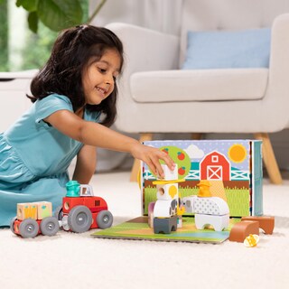 Foto 1 | Juego De Bloques De Construcción Melissa & Doug Blockables™ Farm, Paquete De 2 - Venta Internacional.