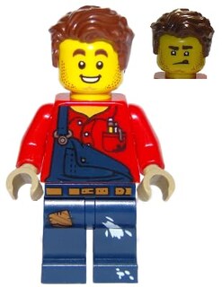 Foto 2 | Minifigura Lego City Welder Harl Hubbs Con Equipo De Soldadura - Venta Internacional.