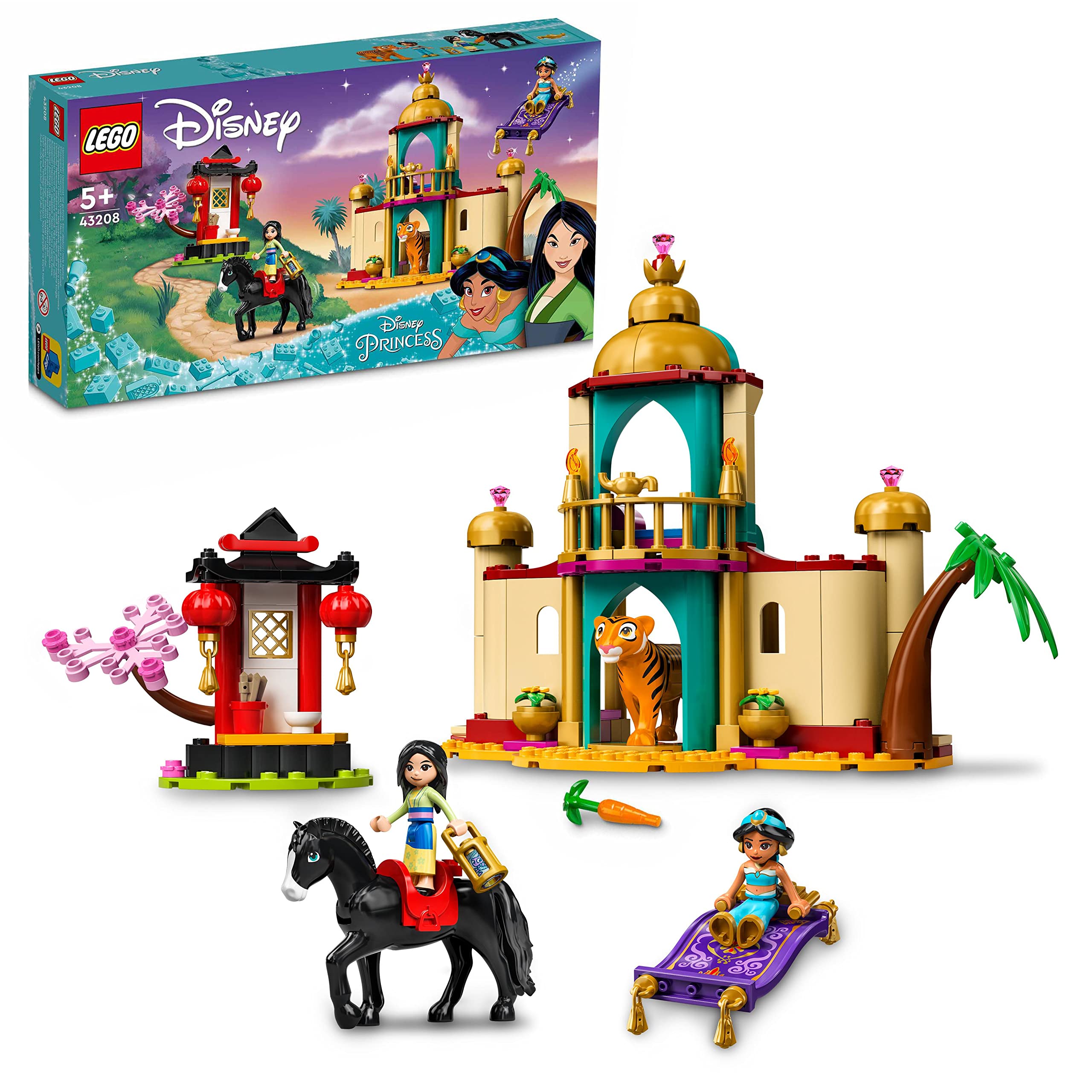 Kit De Construcción Lego Disney Jasmine Y Mulan's Adventure 43208 - Venta Internacional.