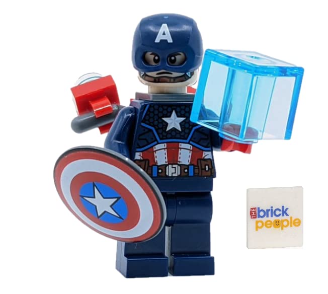 Minifigura Lego Superheroes Del Capitán América Con Jetpack Y Acc - Venta Internacional.