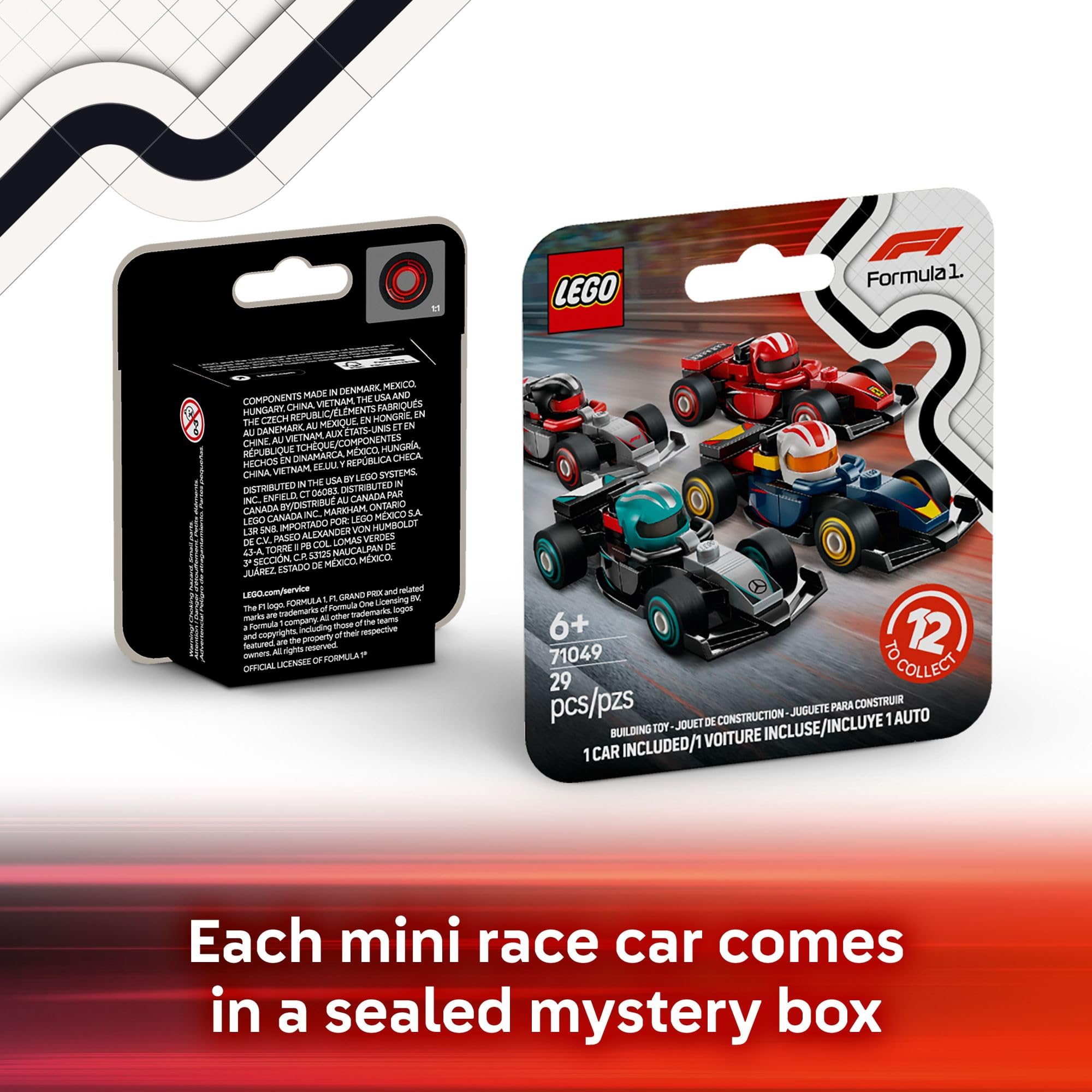 Foto 4 pulgar | Set De Construcción Lego F1 Collectible Race Cars 6 Pack 66796 - Venta Internacional.