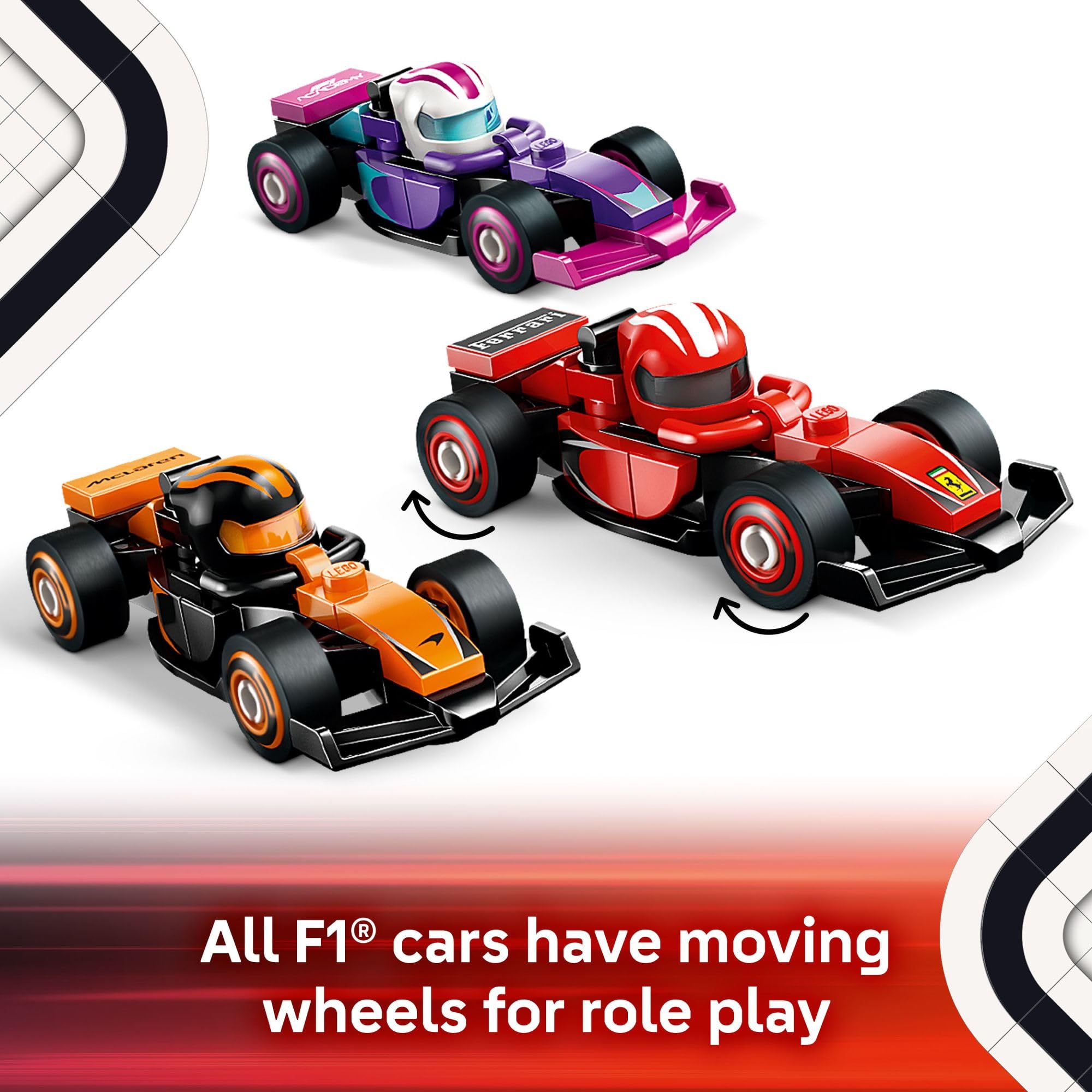 Foto 4 | Set De Construcción Lego F1 Collectible Race Cars 6 Pack 66796 - Venta Internacional.