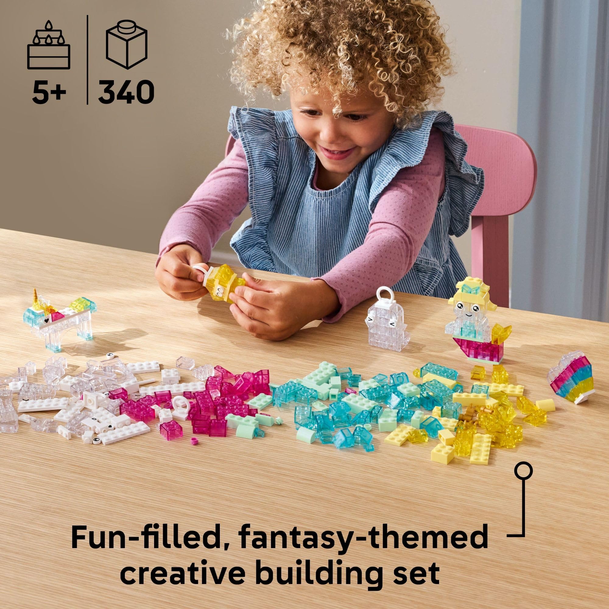 Foto 2 | Juguete De Construcción Lego Classic Magical Transparent Box 11040 - Venta Internacional.