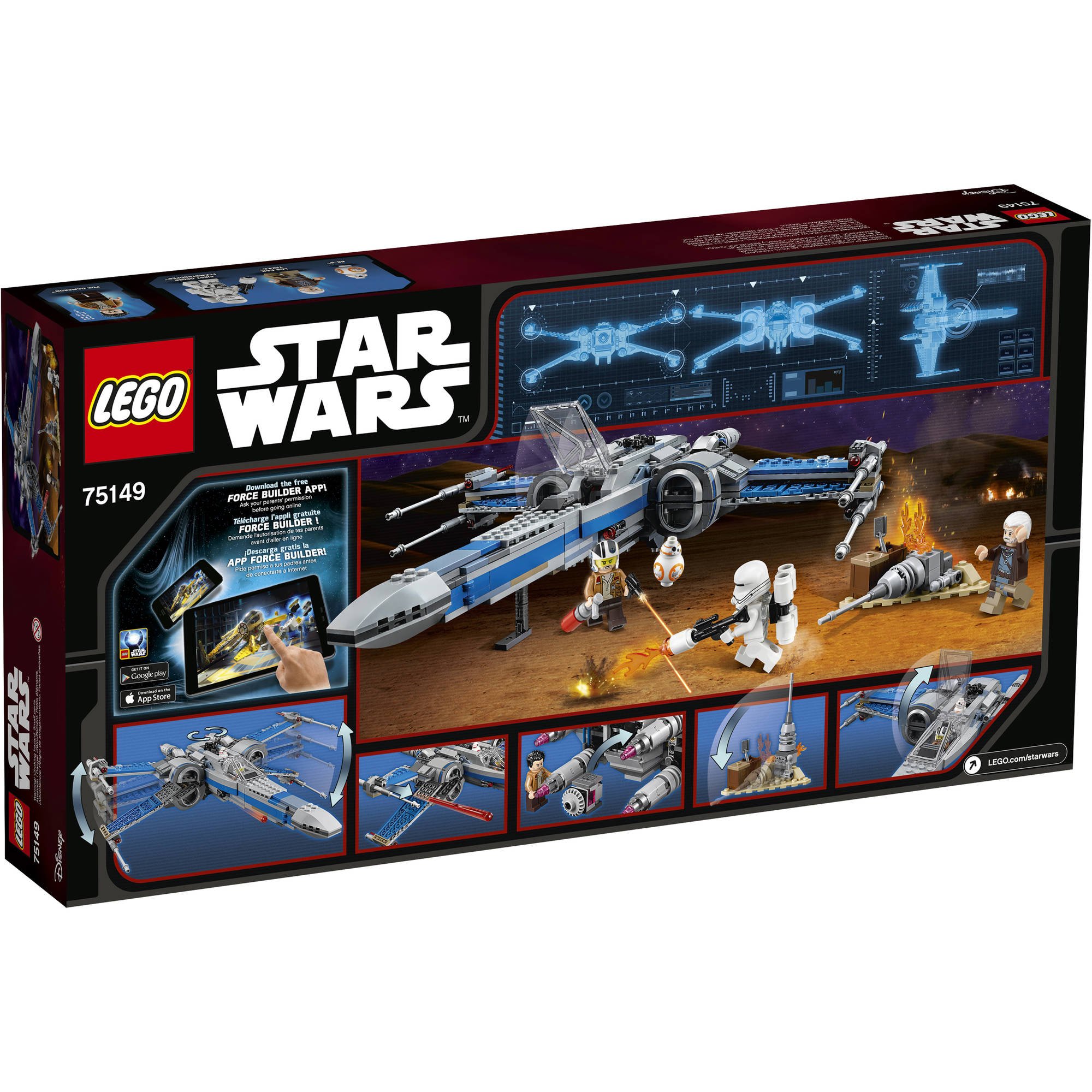 Foto 4 pulgar | Juguete Lego Star Wars Resistance X-wing Fighter 75149 - Venta Internacional.