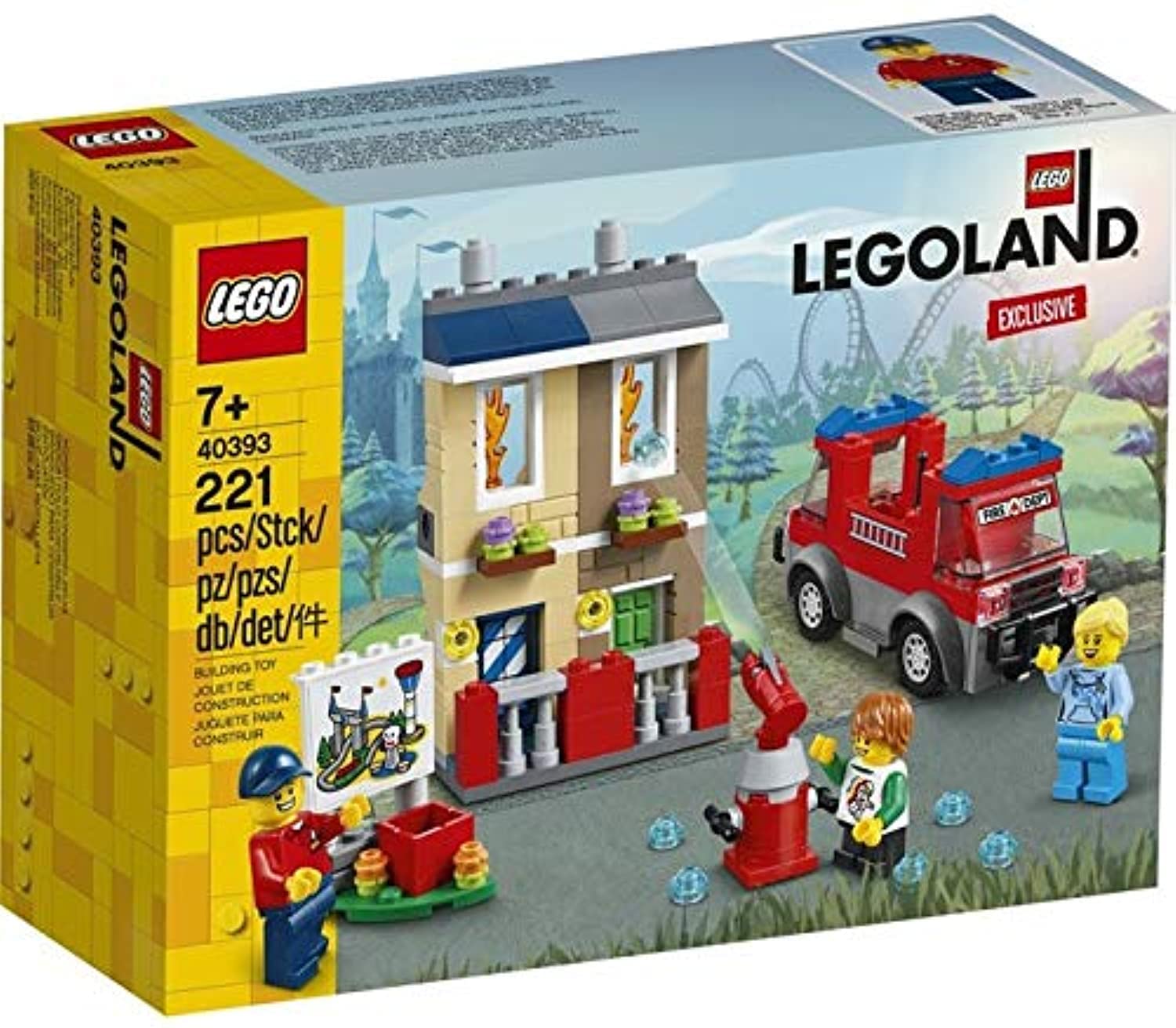 Set Lego Legoland Fire Academy 40393 Con 3 Minifiguras, 221 Piezas - Venta Internacional.