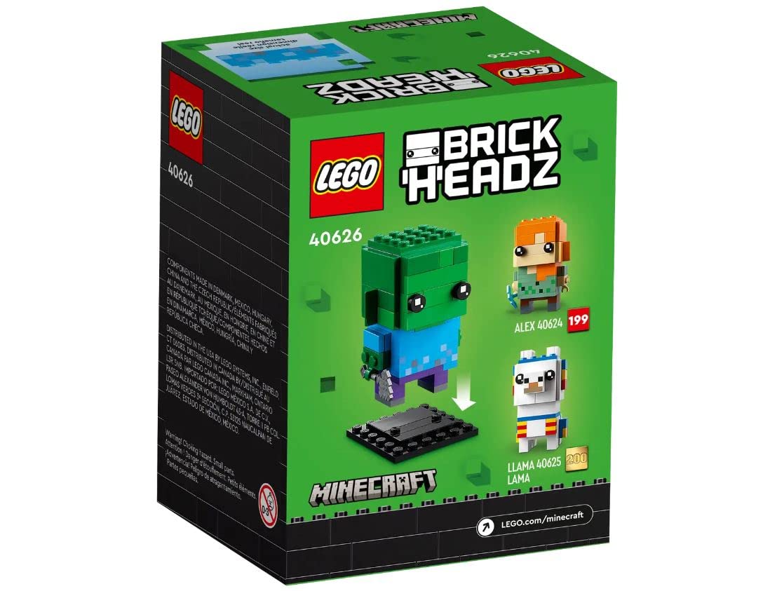 Foto 5 pulgar | Toy Lego Brickheadz 40626 Zombie Minecraft Videojuego - Venta Internacional.