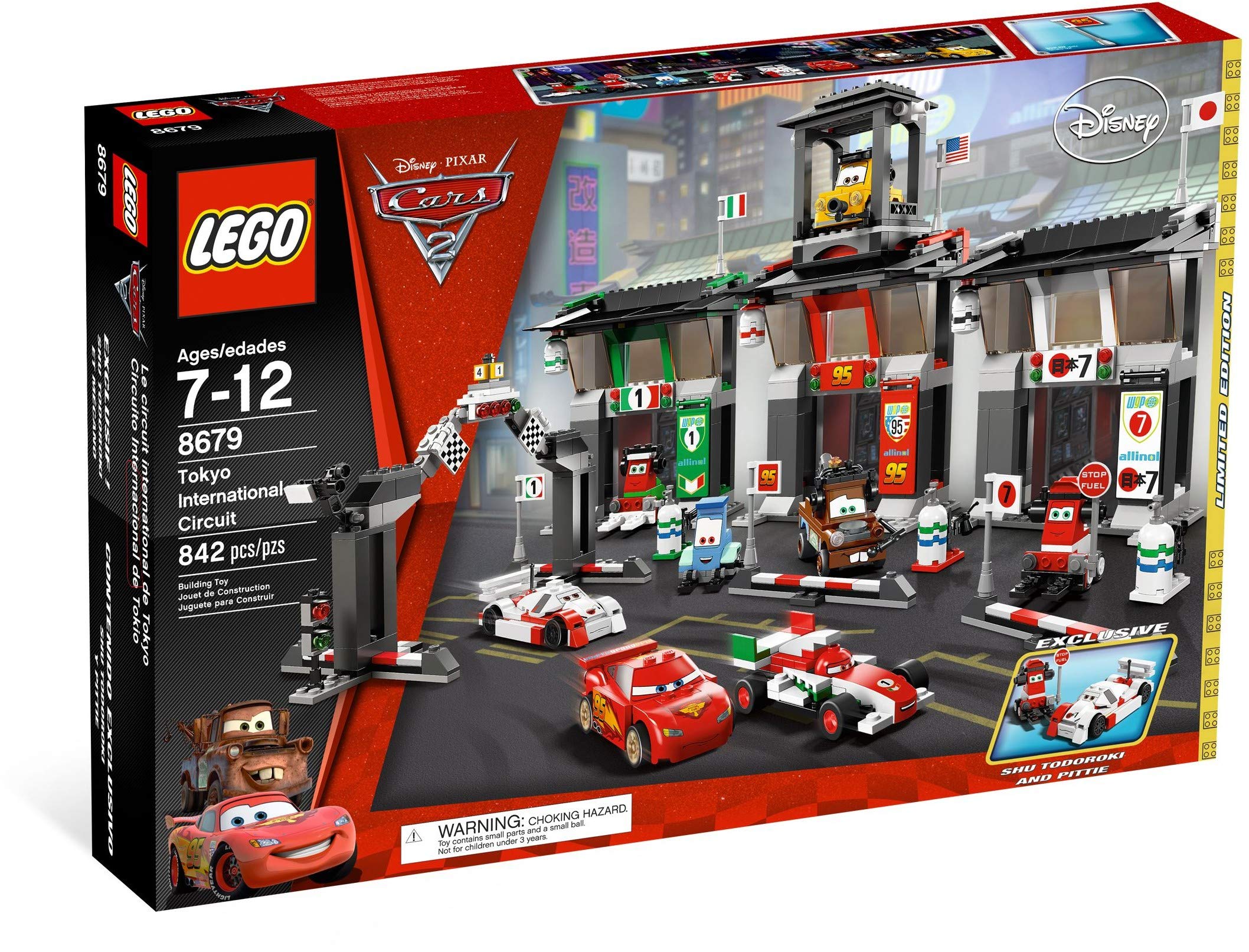 Set Exclusivo De Edición Limitada De Lego Disney Cars #8679 Tokyo - Venta Internacional.