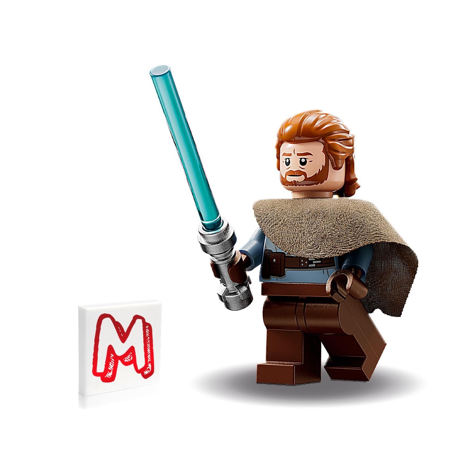 Minifigura Lego Star Wars De Obi-wan Kenobi Ben Con Espada Láser - Venta Internacional.