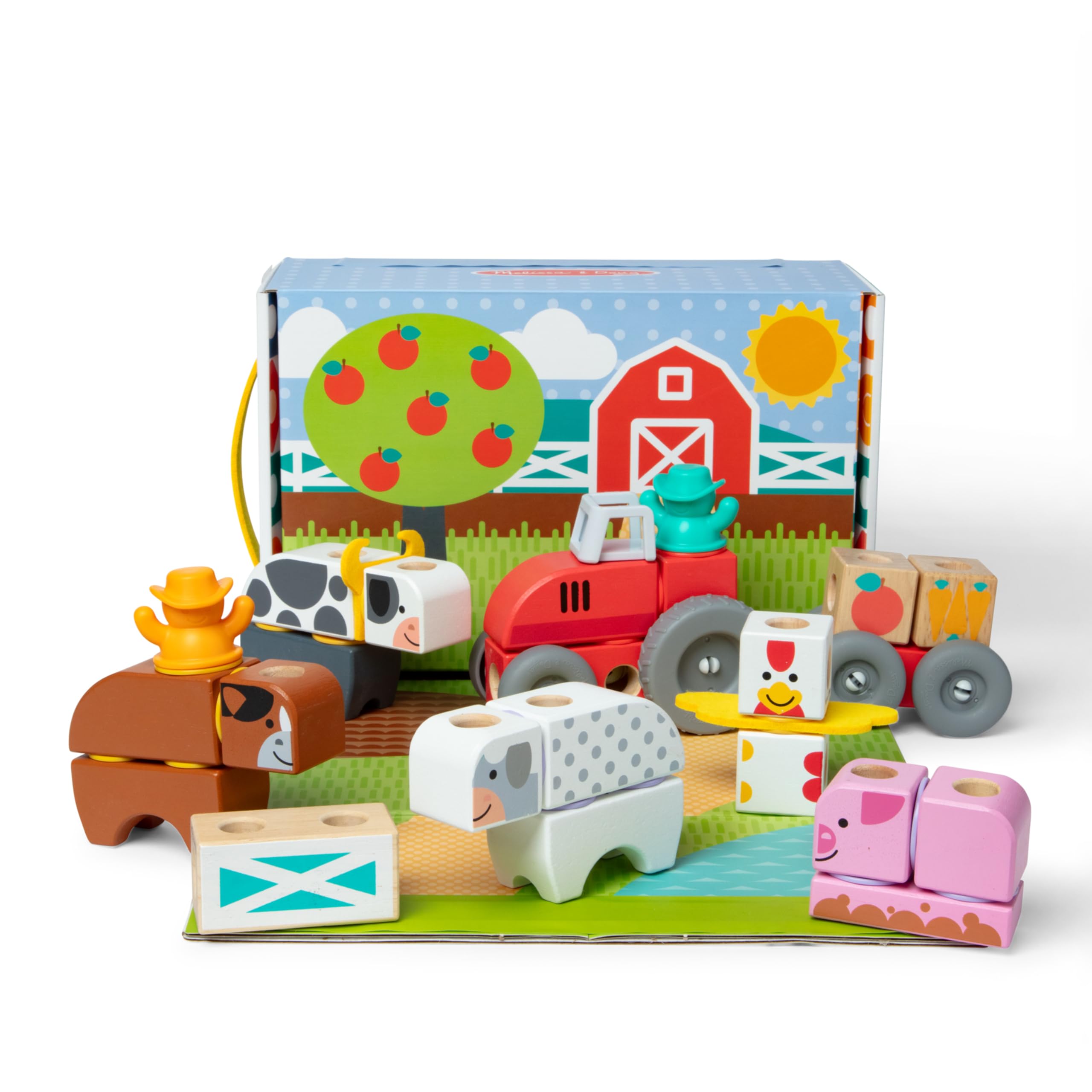 Bloques De Construcción Toy Melissa & Doug Blockables™ Farm, 56 Unidades - Venta Internacional.