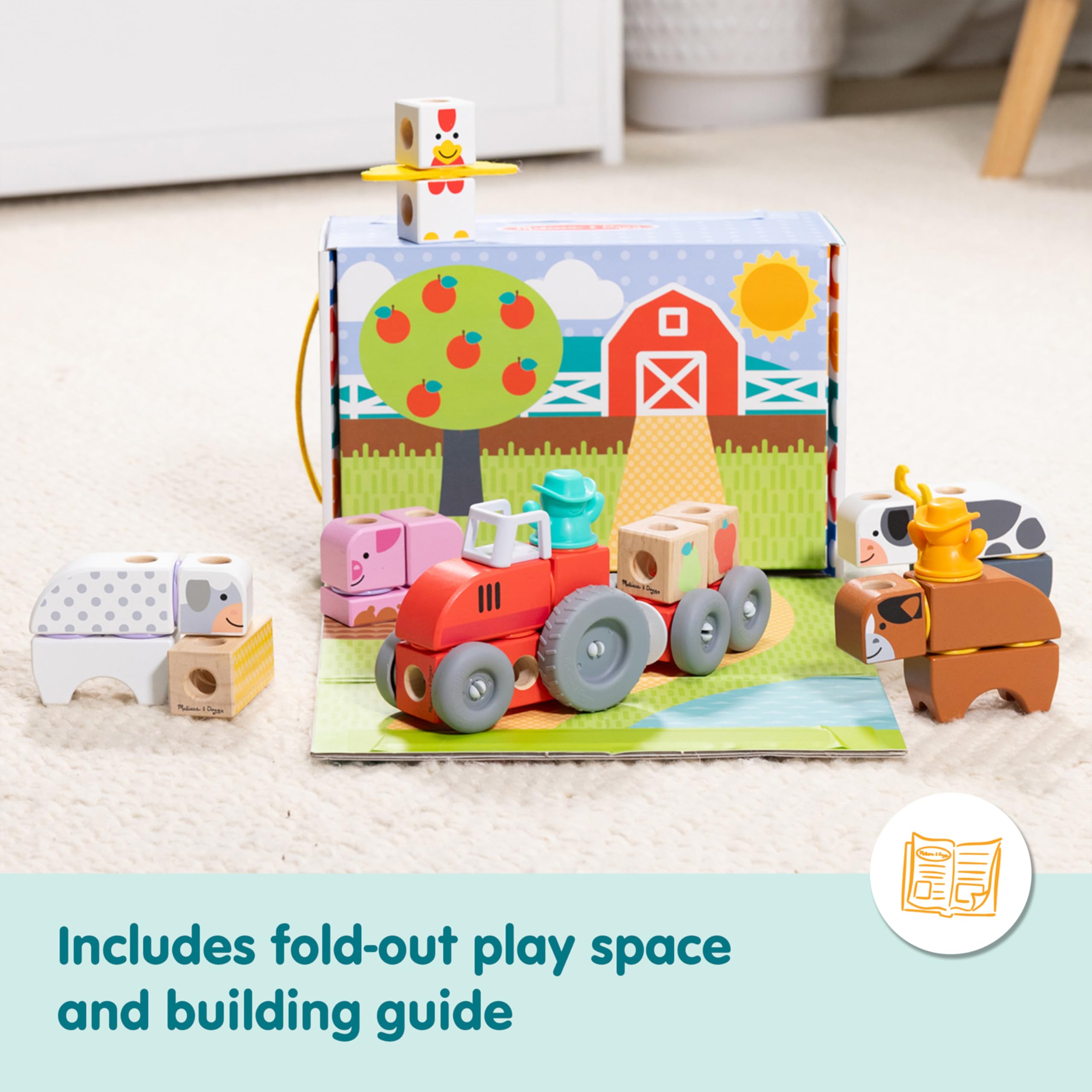 Foto 4 pulgar | Bloques De Construcción Toy Melissa & Doug Blockables™ Farm, 56 Unidades - Venta Internacional.