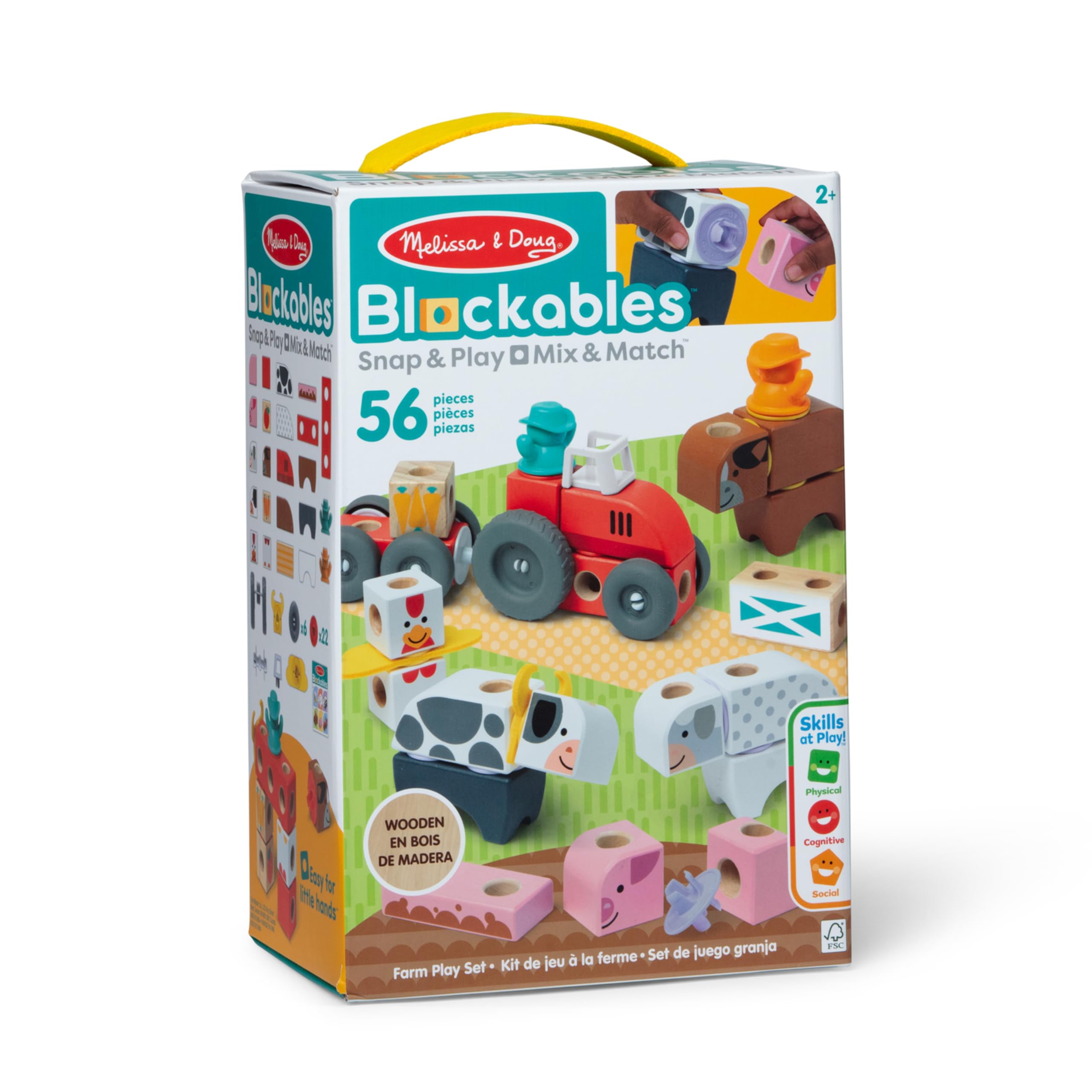 Foto 7 pulgar | Bloques De Construcción Toy Melissa & Doug Blockables™ Farm, 56 Unidades - Venta Internacional.