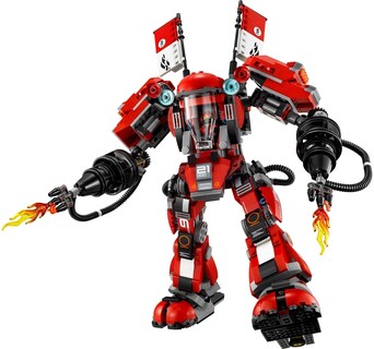 Foto 2 | Juguete Lego Ninjago Fire Mech Con 6 Minifiguras De 9 A 14 Años - Venta Internacional.