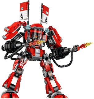 Foto 4 | Juguete Lego Ninjago Fire Mech Con 6 Minifiguras De 9 A 14 Años - Venta Internacional.