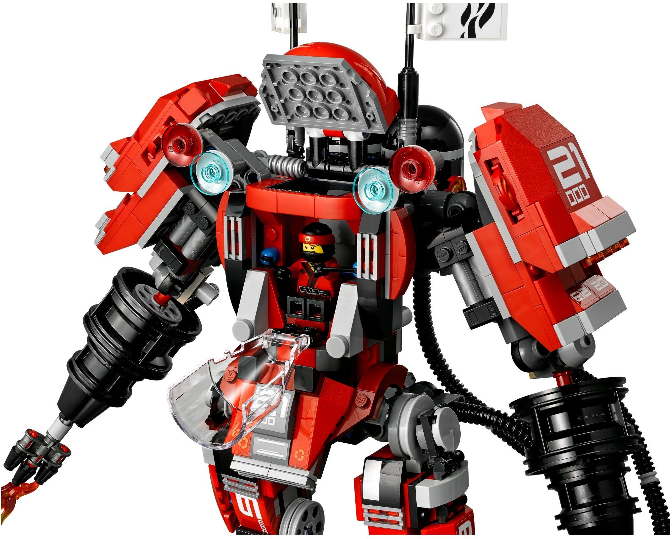 Foto 7 pulgar | Juguete Lego Ninjago Fire Mech Con 6 Minifiguras De 9 A 14 Años - Venta Internacional.