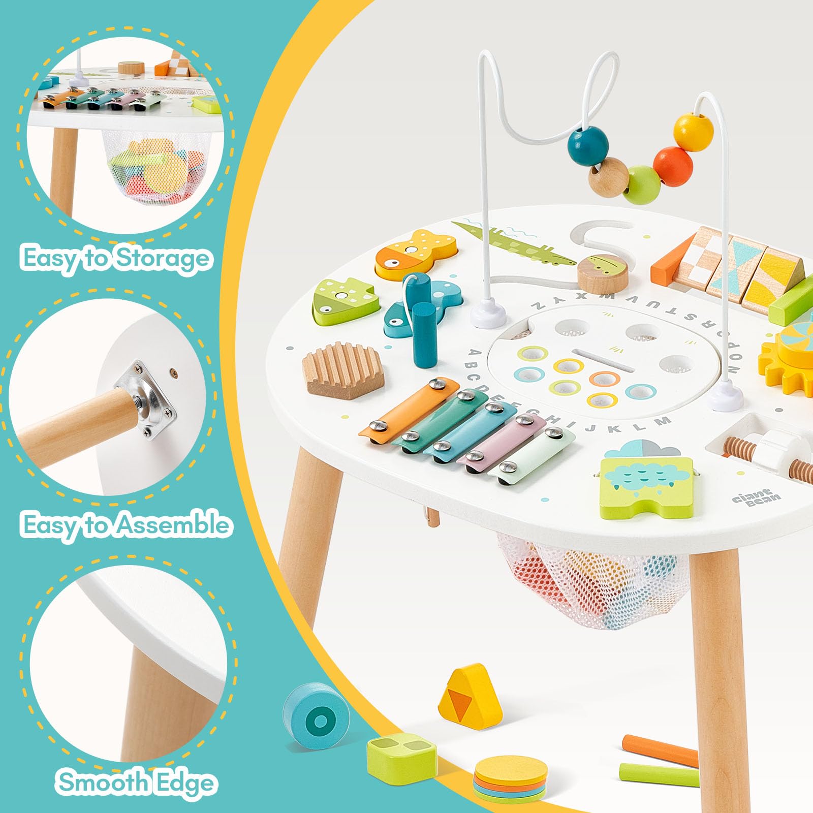 Foto 4 | Mesa de Actividades Madera - Venta Internacional