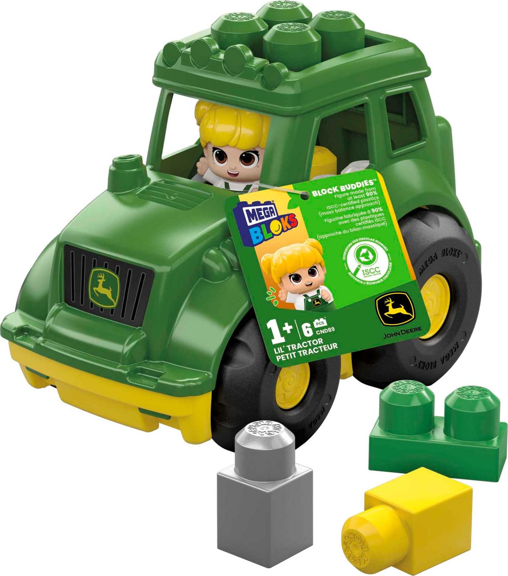 Set De Juguetes Building Blocks Mega Bloks John Deere Lil' Tractor - Venta Internacional.