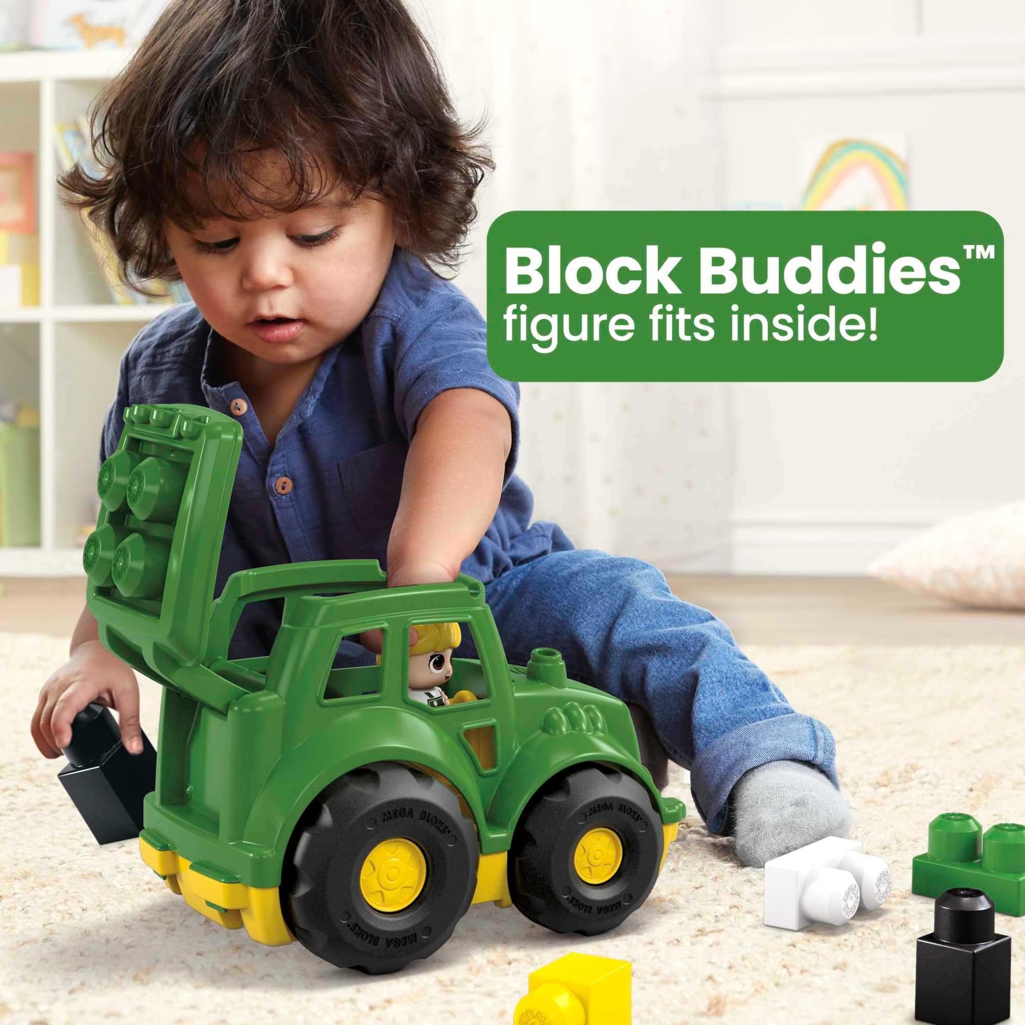 Foto 3 pulgar | Set De Juguetes Building Blocks Mega Bloks John Deere Lil' Tractor - Venta Internacional.