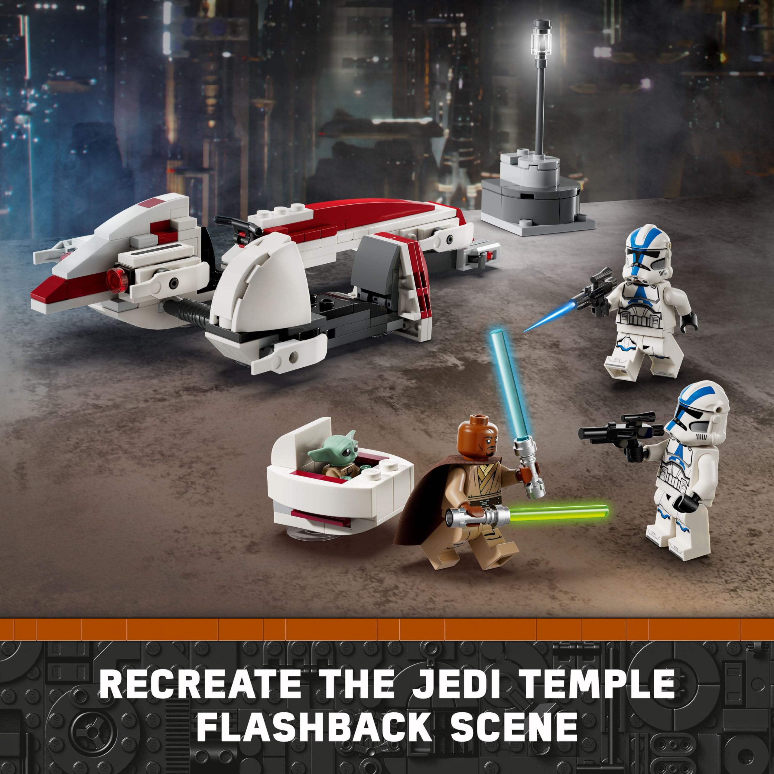 Foto 4 pulgar | Juguete De Construcción Lego Star Wars 75378 Barc Speeder Con 3 Minifiguras - Venta Internacional.