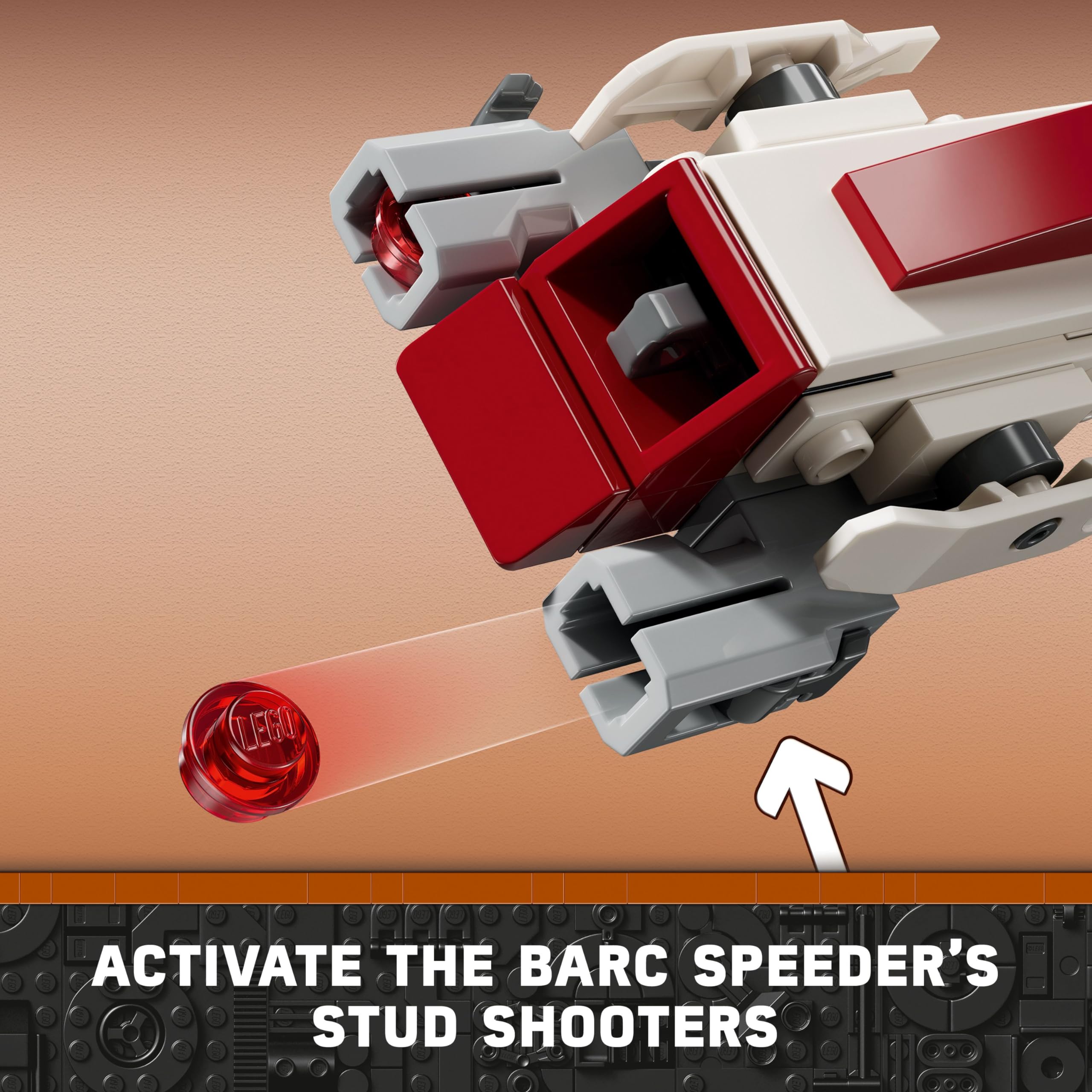 Foto 4 | Juguete De Construcción Lego Star Wars 75378 Barc Speeder Con 3 Minifiguras - Venta Internacional.