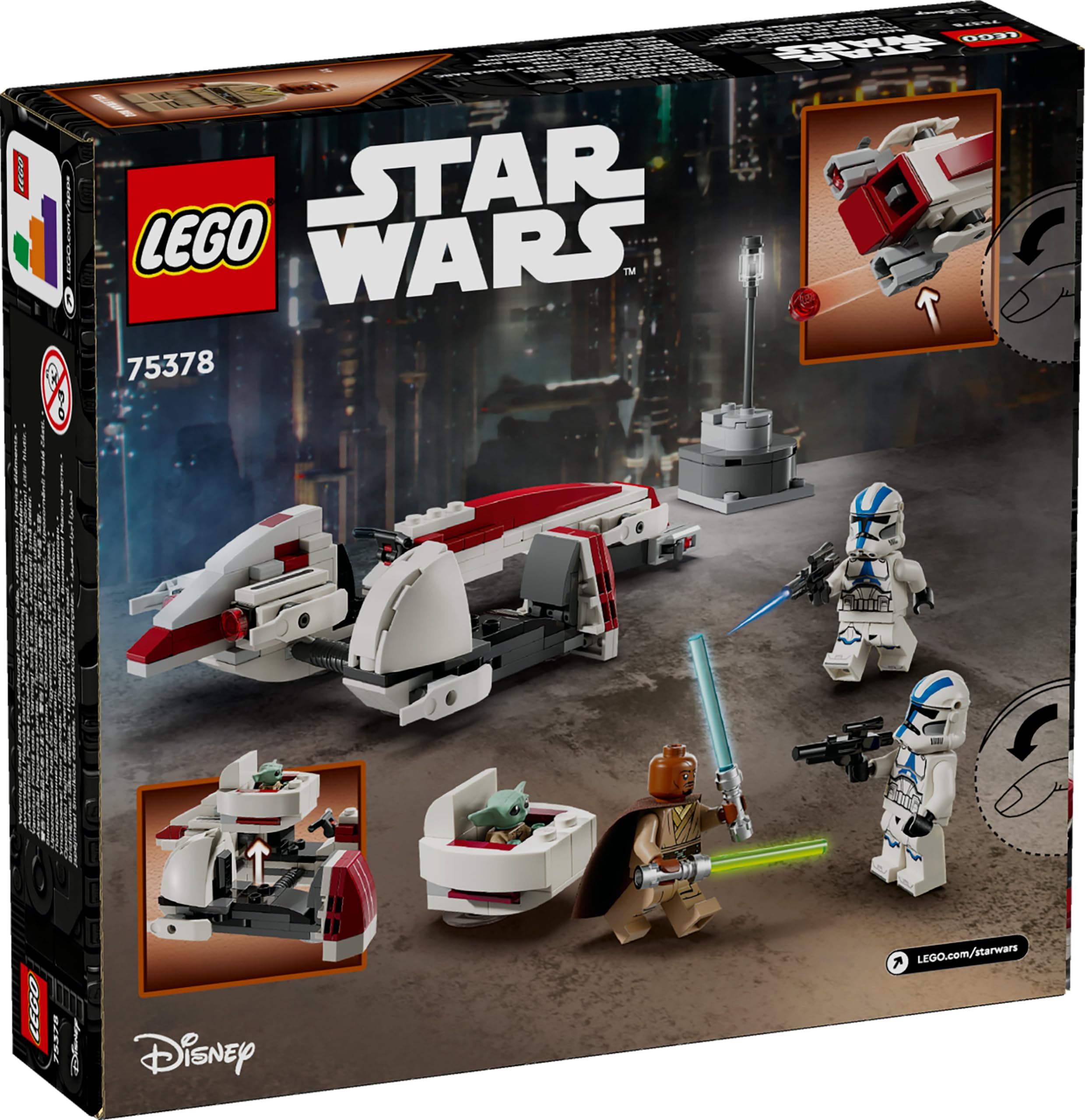 Foto 7 pulgar | Juguete De Construcción Lego Star Wars 75378 Barc Speeder Con 3 Minifiguras - Venta Internacional.