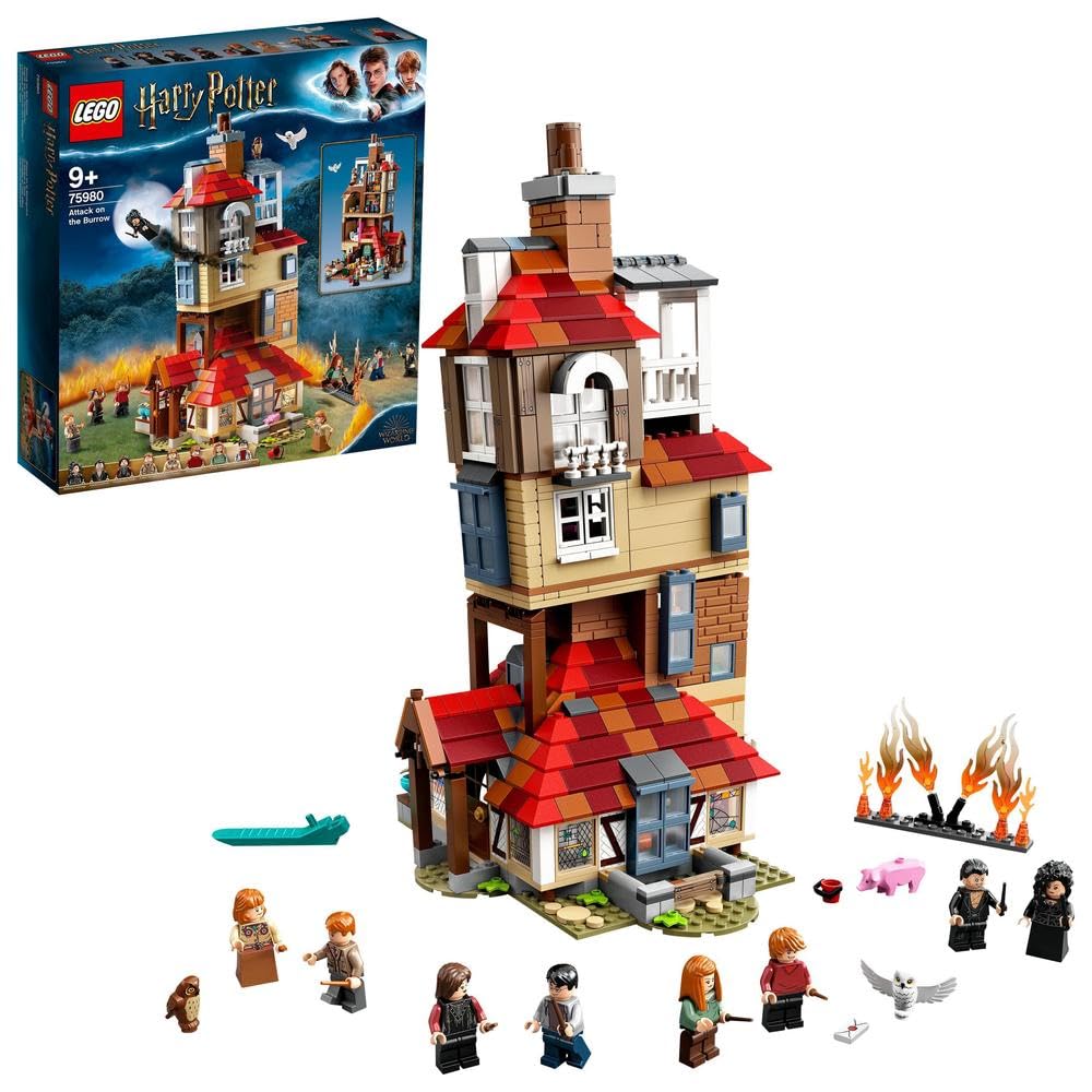 Juguete De Construcción Lego 75980 Harry Potter Attack On The Burrow - Venta Internacional.