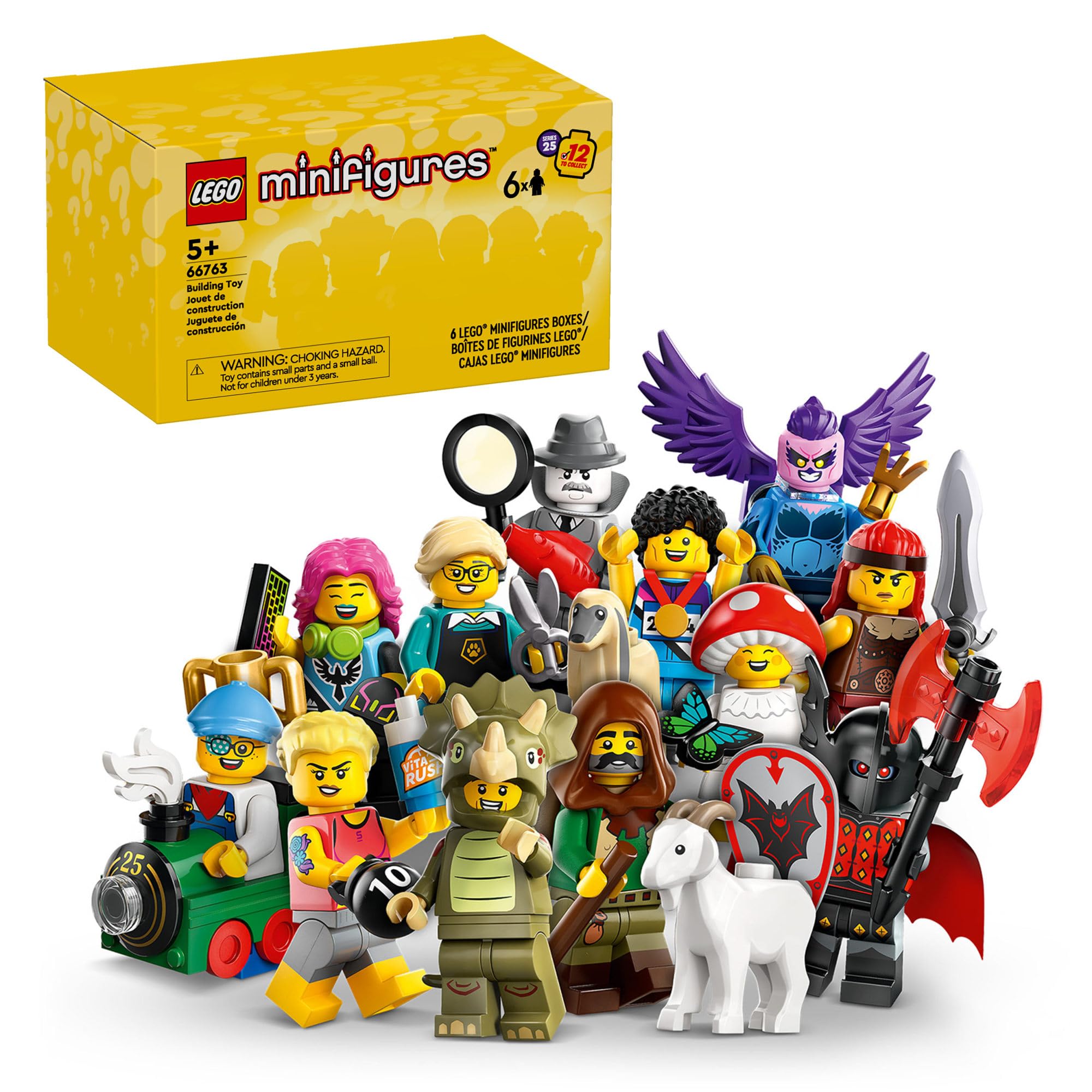 Paquete De 6 Minifiguras Lego Series 25 Con 6 Sorpresas Para Mayores De 5 Años - Venta Internacional.