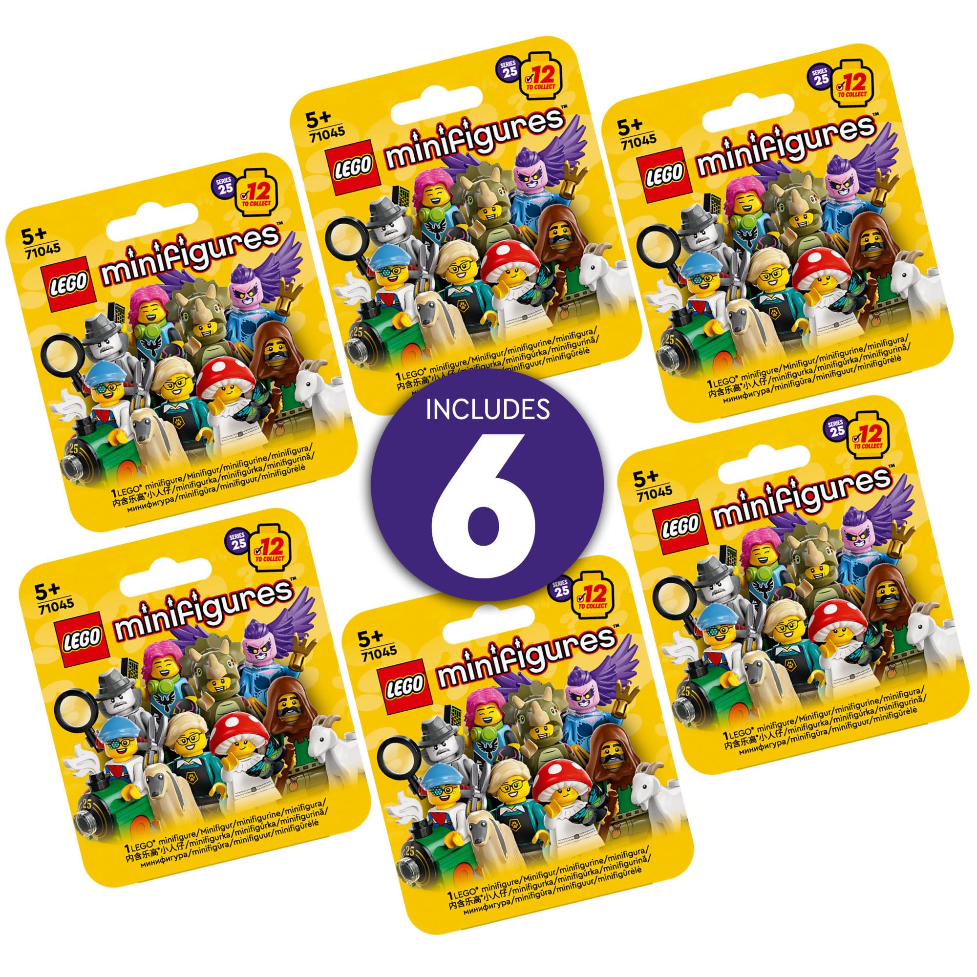 Foto 3 pulgar | Paquete De 6 Minifiguras Lego Series 25 Con 6 Sorpresas Para Mayores De 5 Años - Venta Internacional.